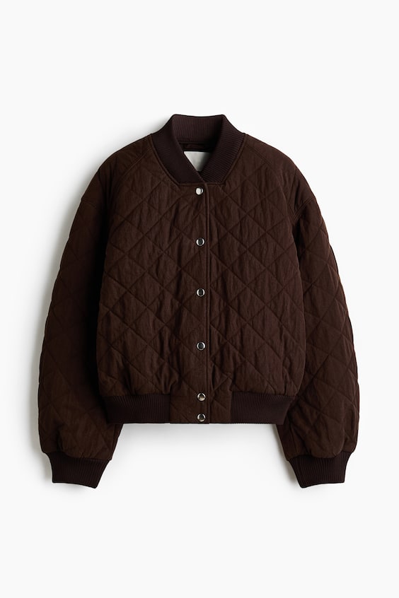 Женские куртки H&M Quilted Bomber Jacket