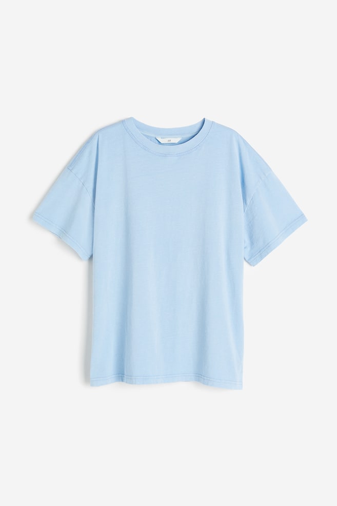 Washed-look T-shirt - Light blue - 2