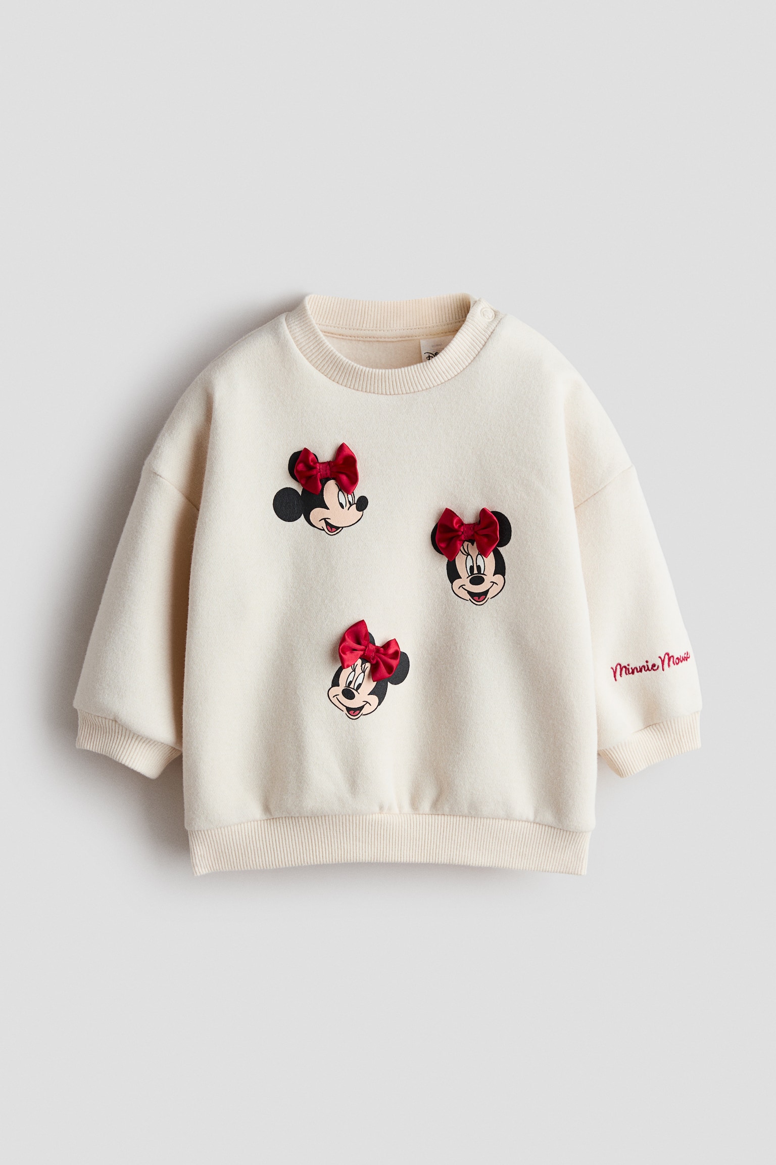 Appliqué Sweater - Light beige/Minnie Mouse/Brown/Miffy