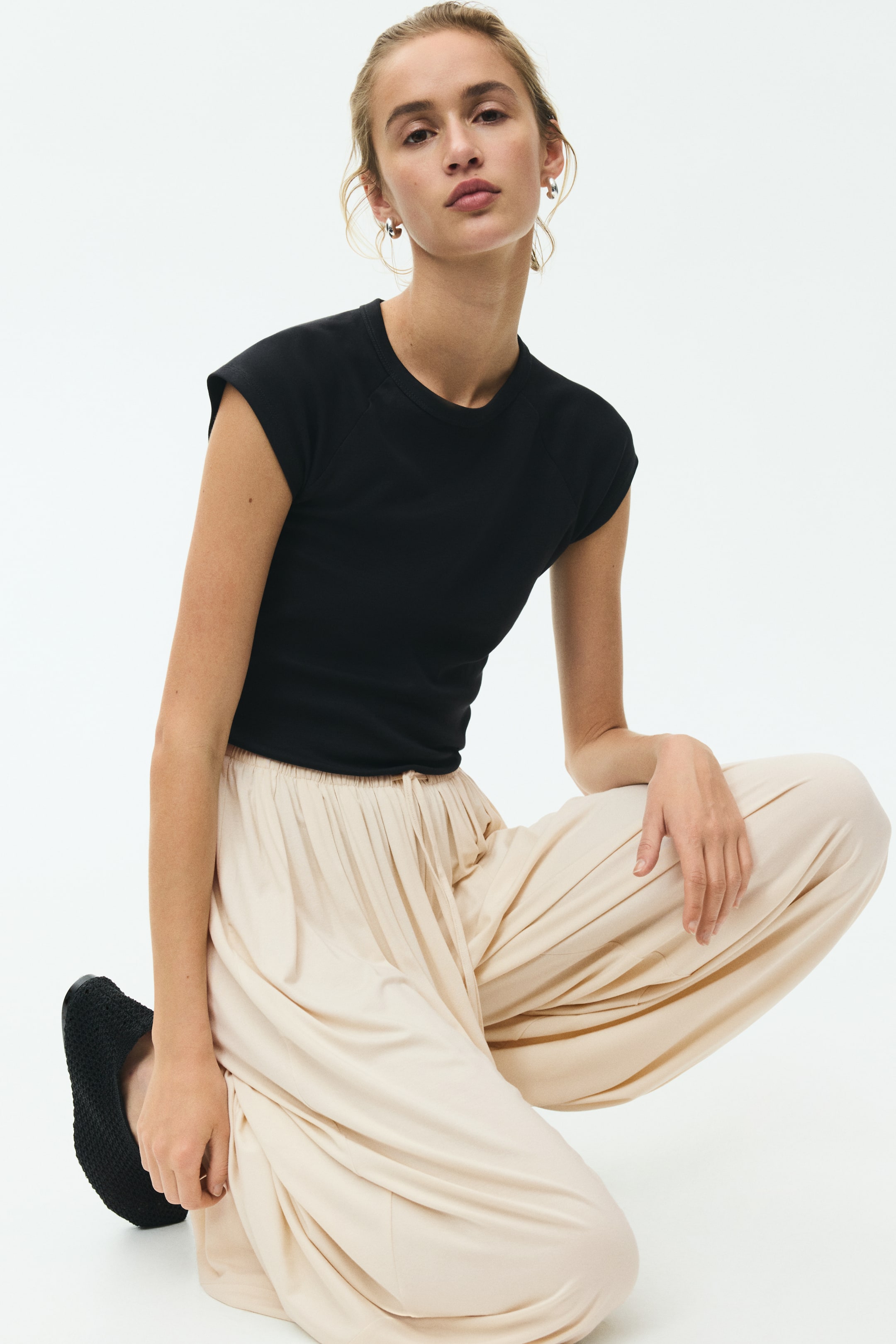Pantalon à cordon avec jambes ballon