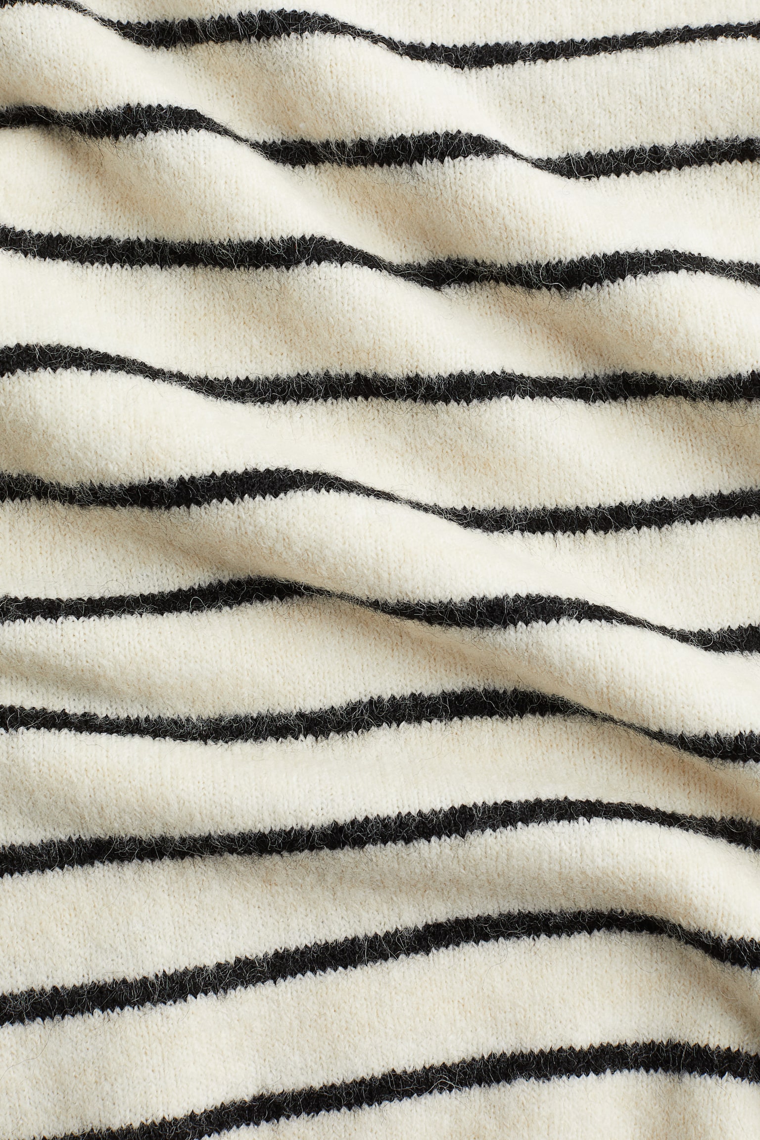 Fine-knit jumper - Cream/Striped/Grey marl/Cream - 6