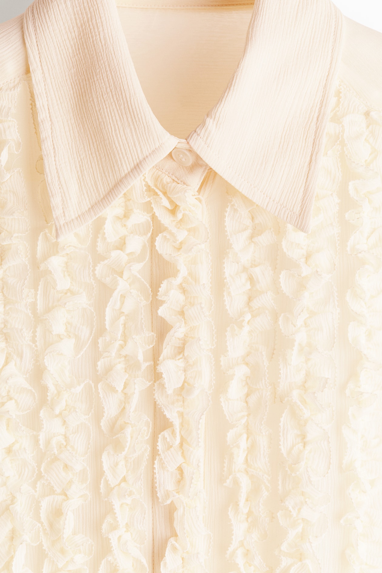 Silk-Blend Blouse with Ruffled Bib - image 5