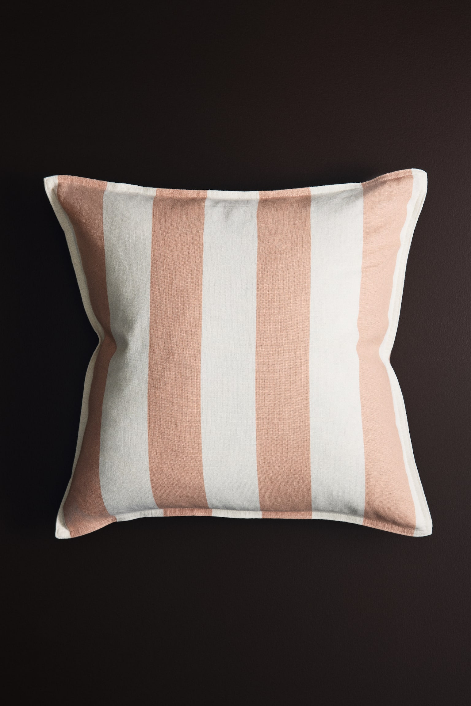 Linen-blend cushion cover - Light dusty pink/Striped/Dark olive green/Striped/Beige/Striped/Dark brown/Striped/Light dusty blue/Striped - 2
