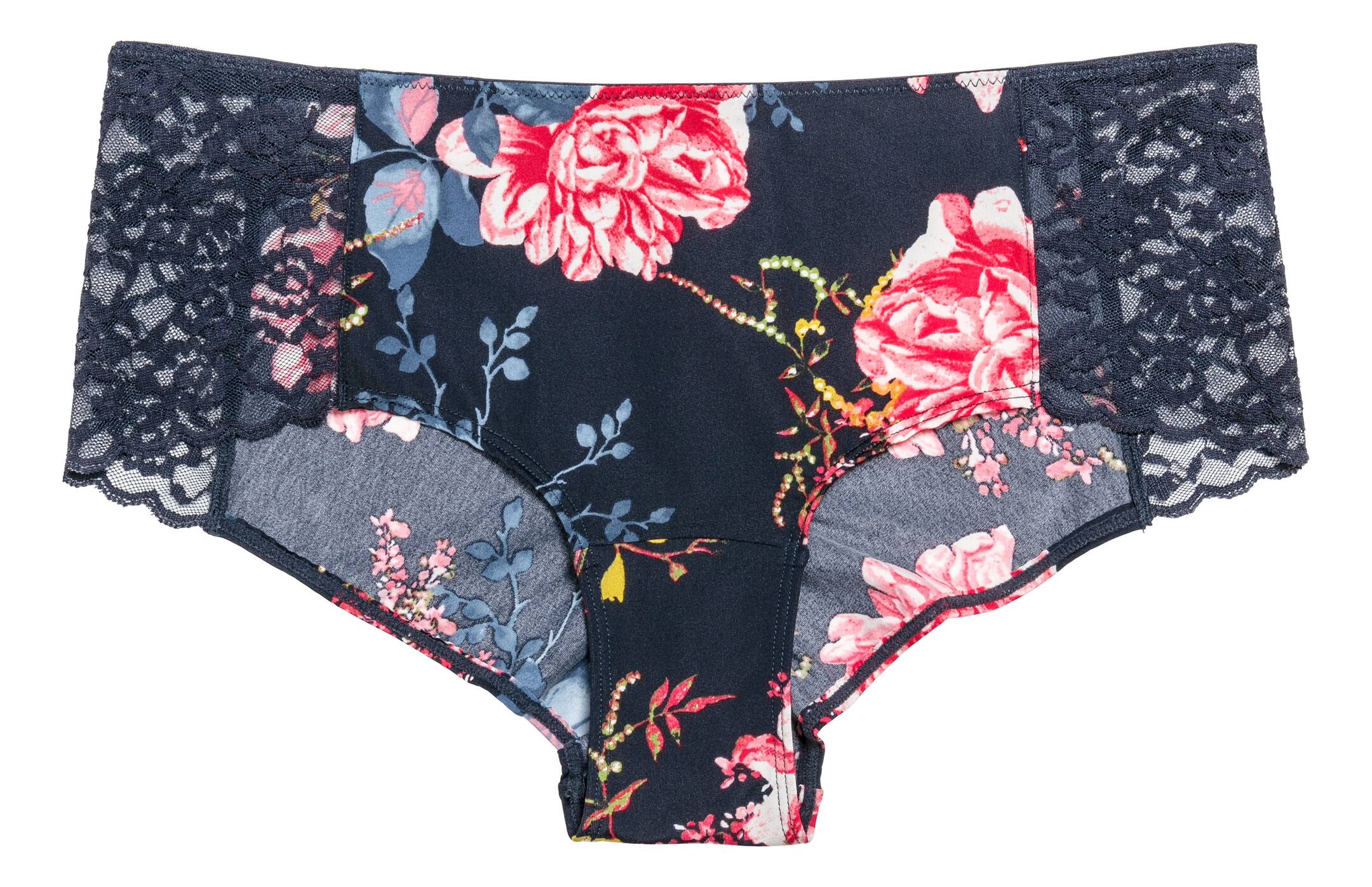 View larger image: Microfibre hipster briefs - Dark blue/Floral - Ladies | H&M GB 1