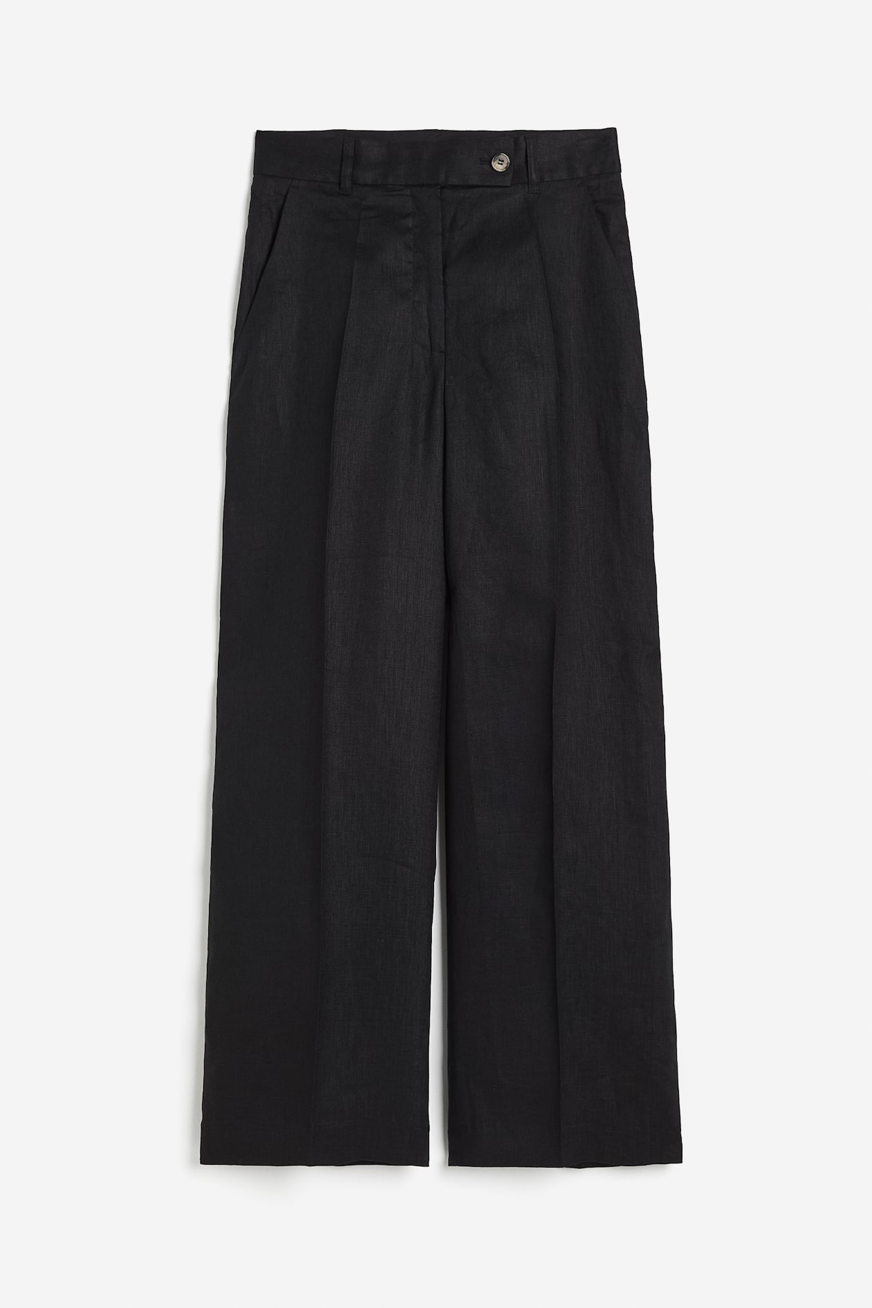Harlowe | Elegant Black-Striped Linen Top & Flowing Pants