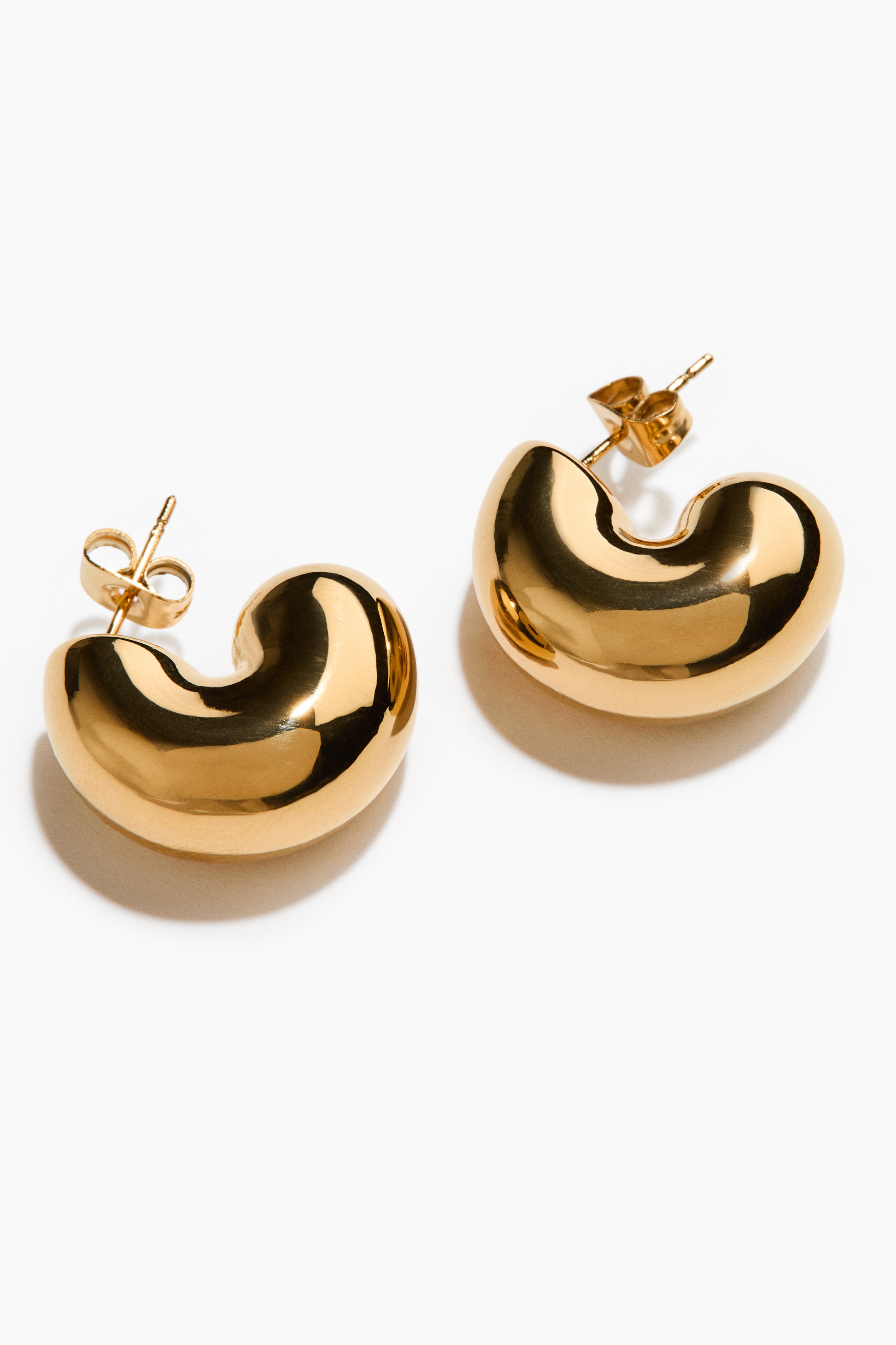 ウォータープルーフフープピアス - ゴールドカラー - レディース | H&M JP