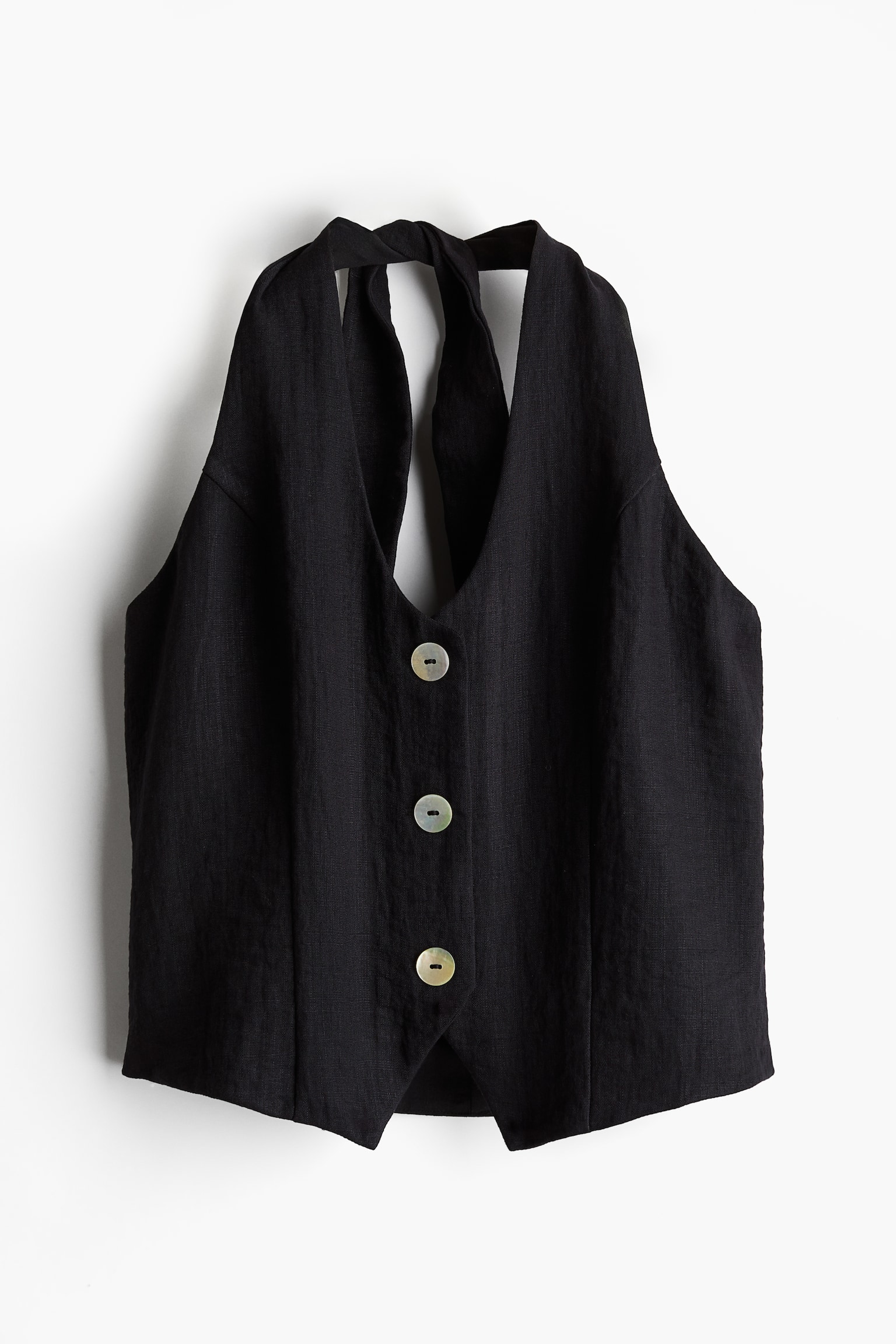 Gilet de costume dos nu - Noir/Blanc - 2