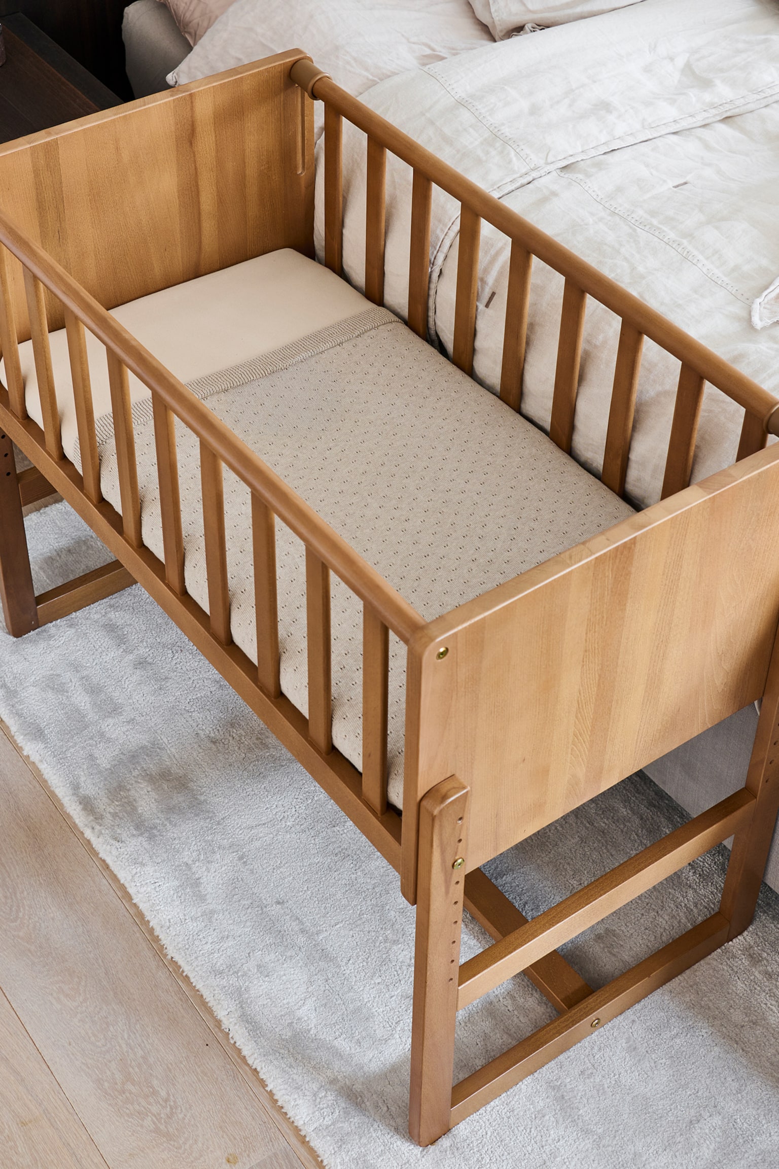 2-in-1 Co-sleeper / Aanschuifbedje - Nuage - Walnoot - 6