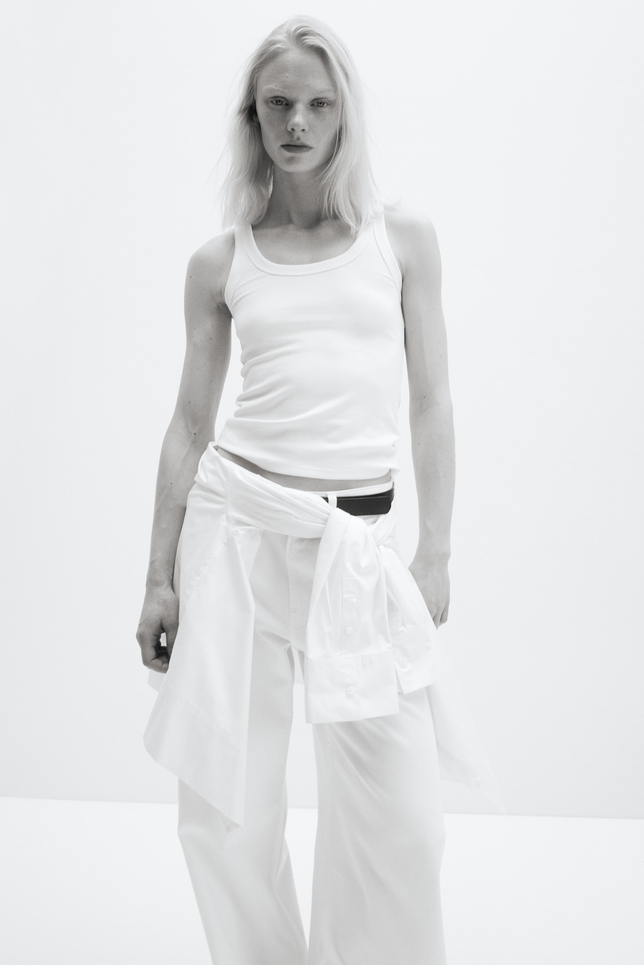 Cooling Slim-Fit Ribbed Tank Top