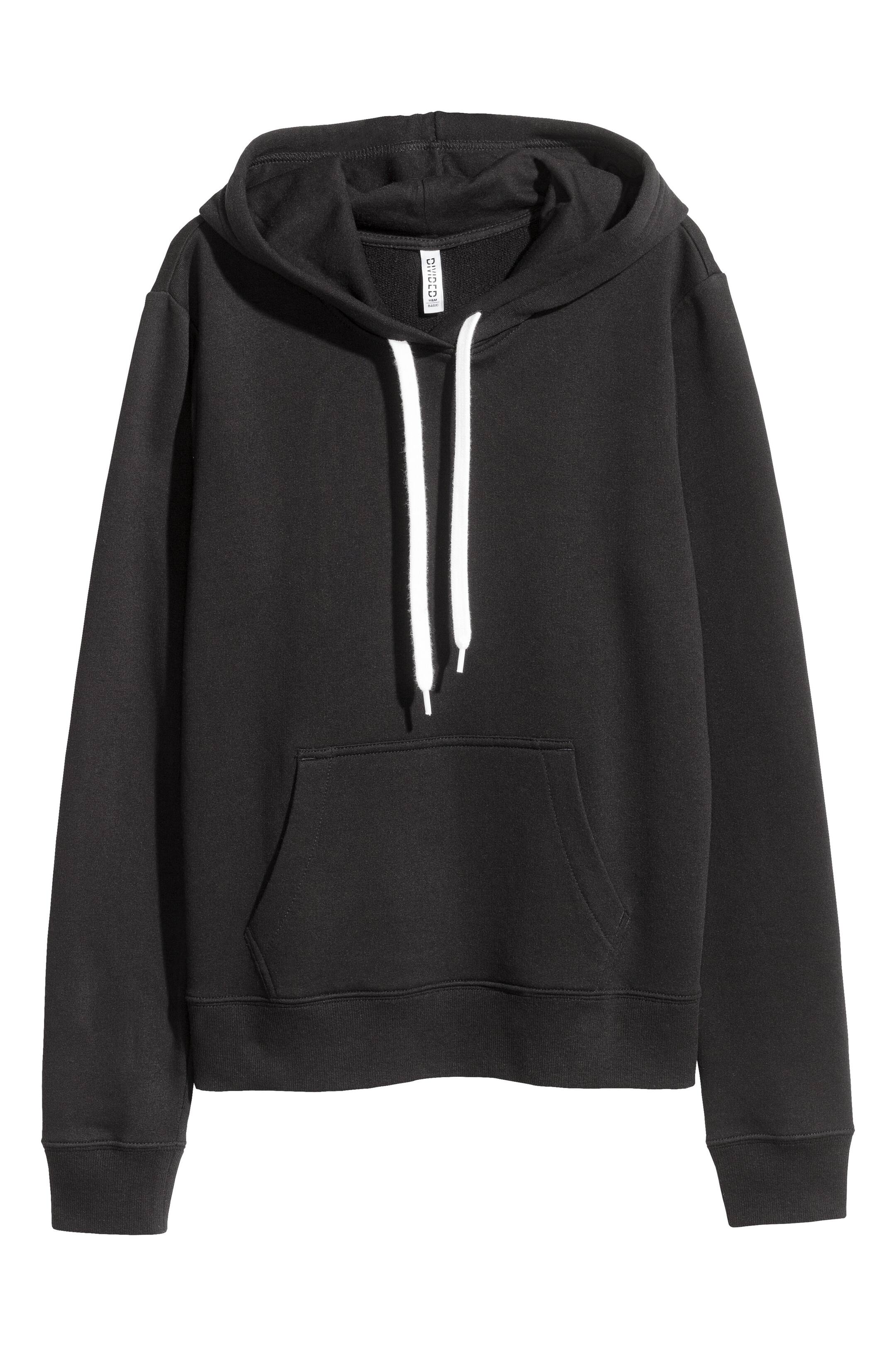 Zobrazit větší obrázek: Mikina s kapucí - Černá - ŽENY | H&M CZ 1