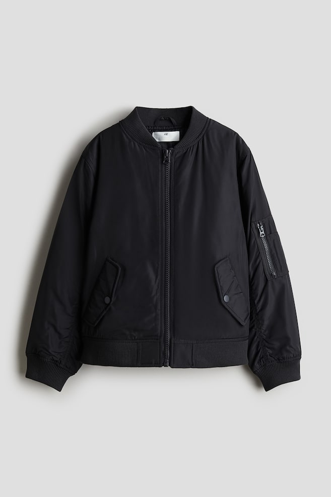 Pilotenjacke - Dunkelgrau/Dunkelbraun - 1