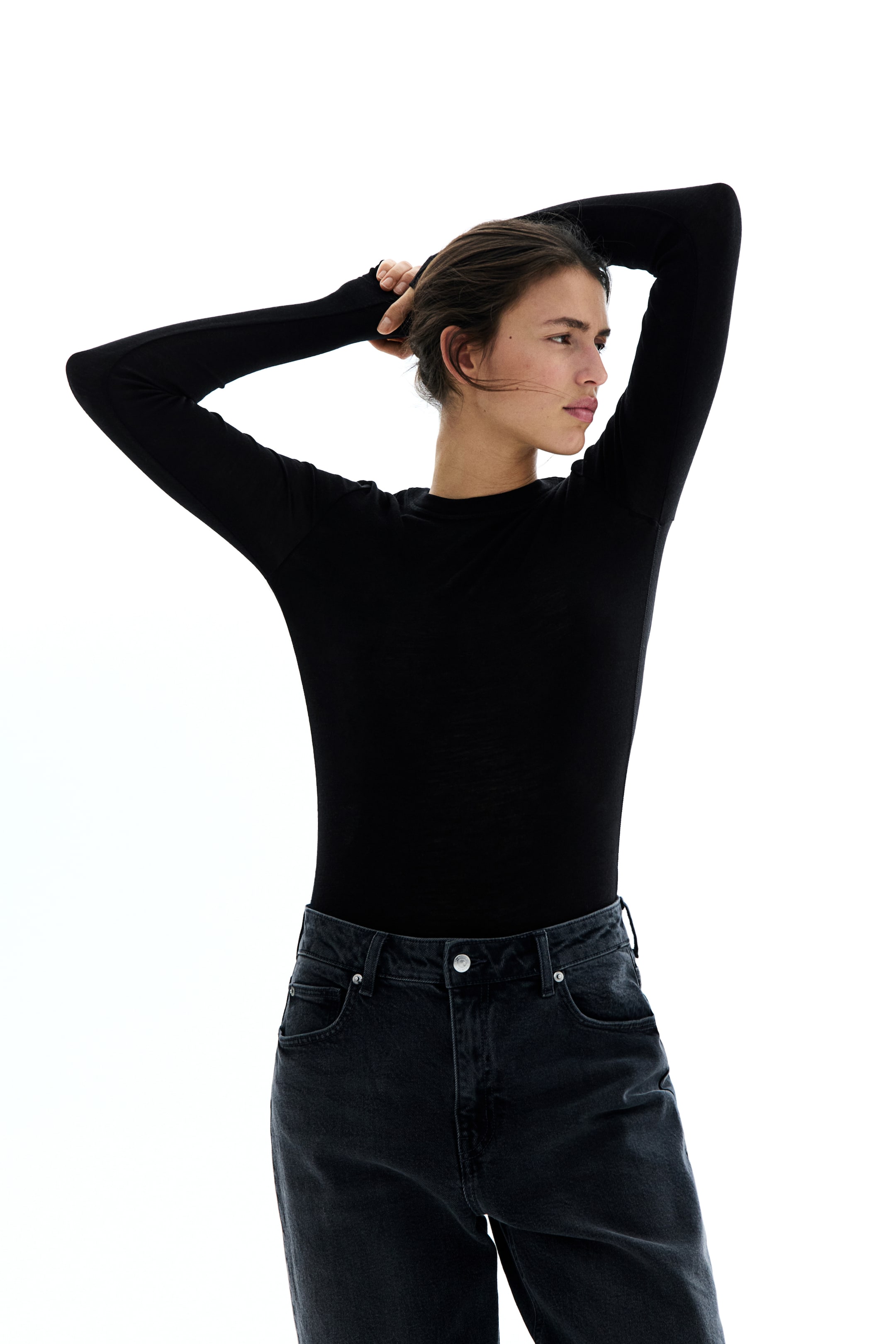 Fine-Knit Wool Top