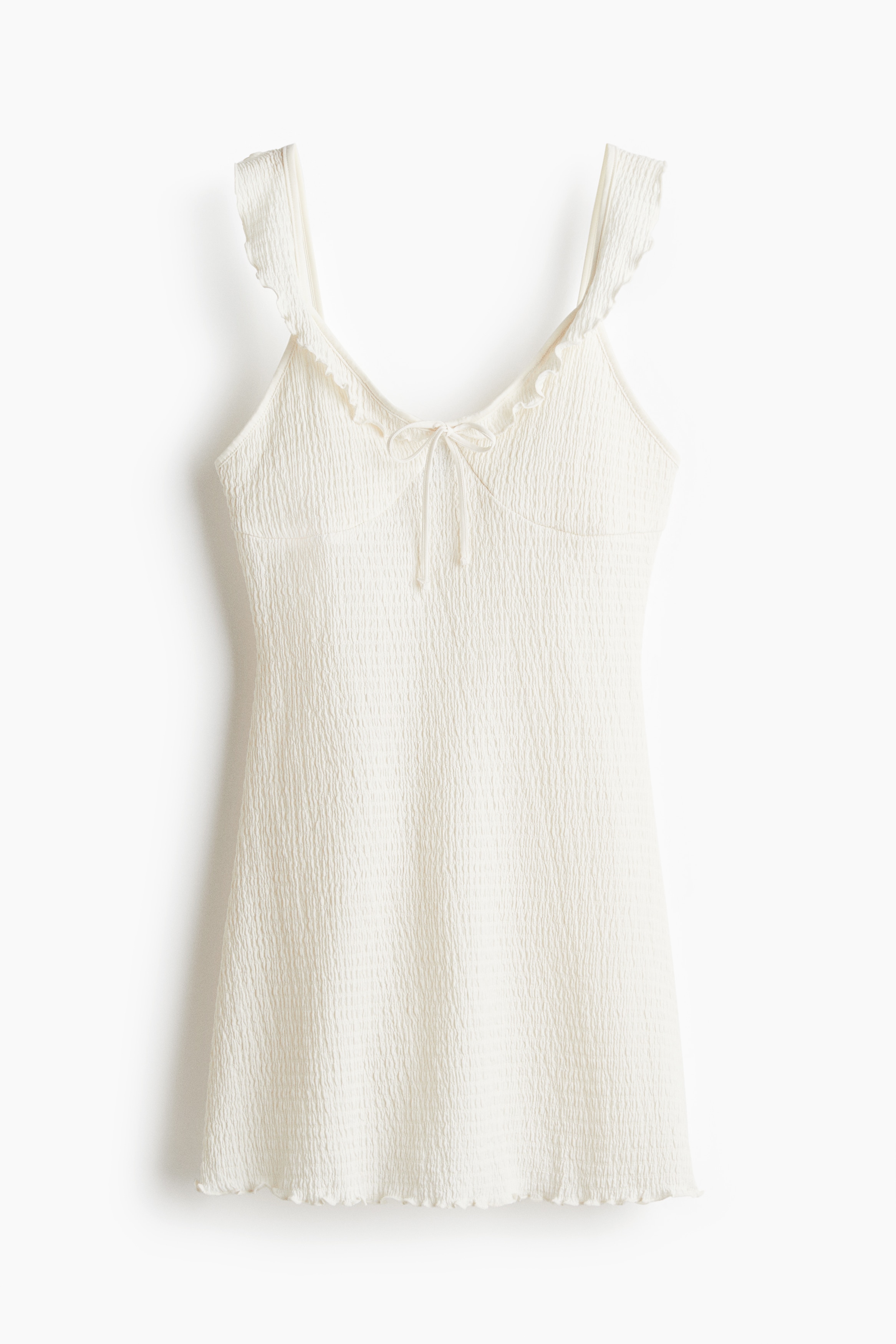 Frill-detail mini dress