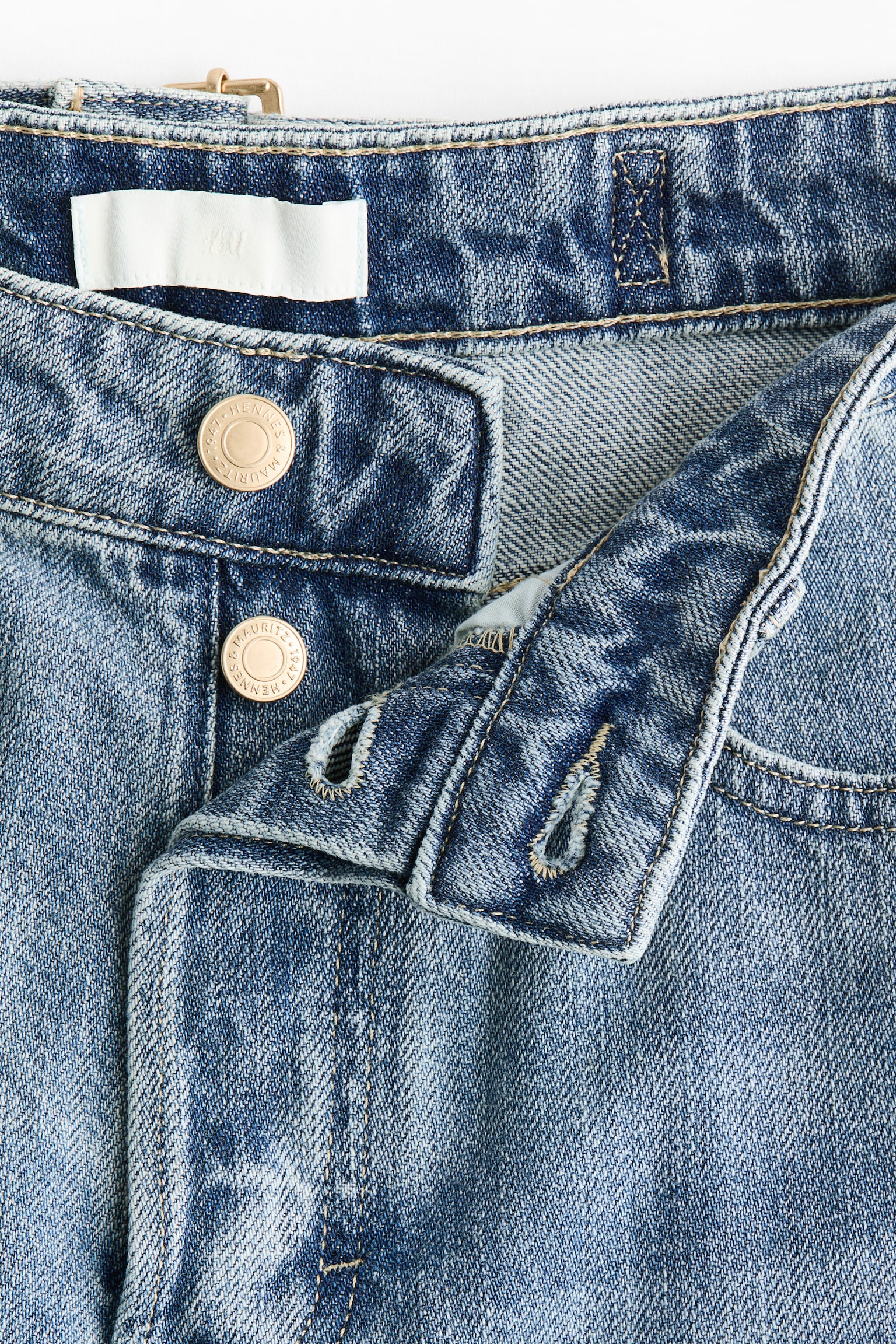 Wide Regular Waist Jeans - Bleu denim clair - 9