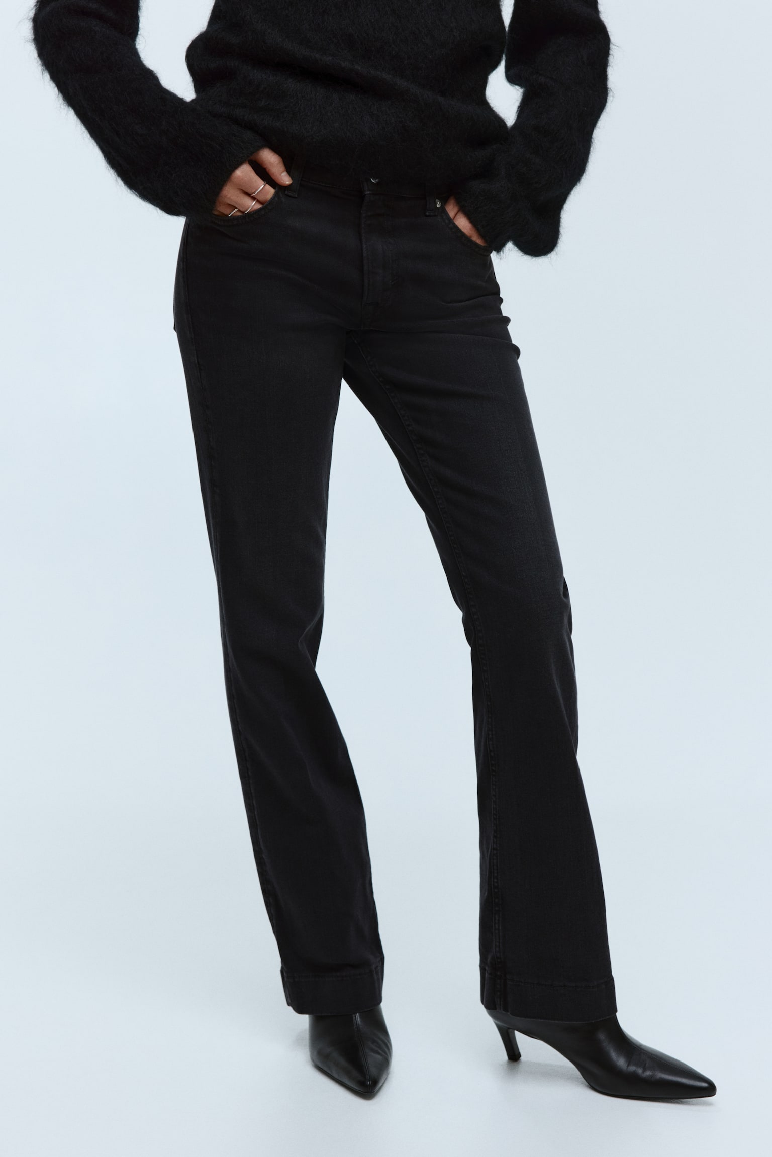 Bootcut Regular Jeans - Schwarz/Denimblau/Dunkles Denimblau/Mattes Denimblau - 4