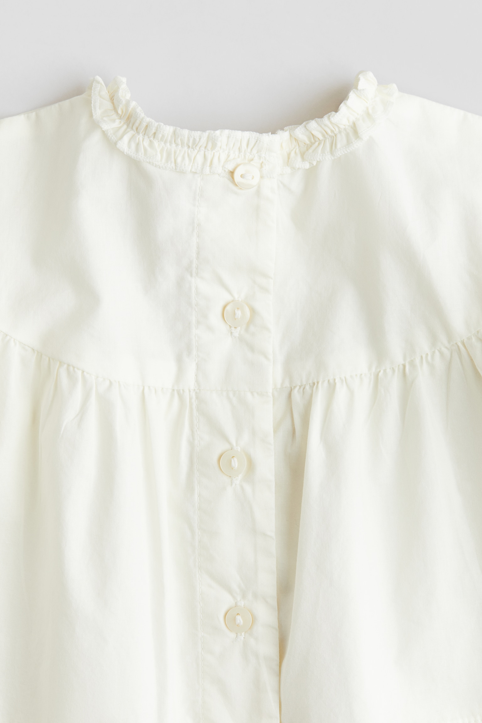 Cotton poplin blouse - White - 6