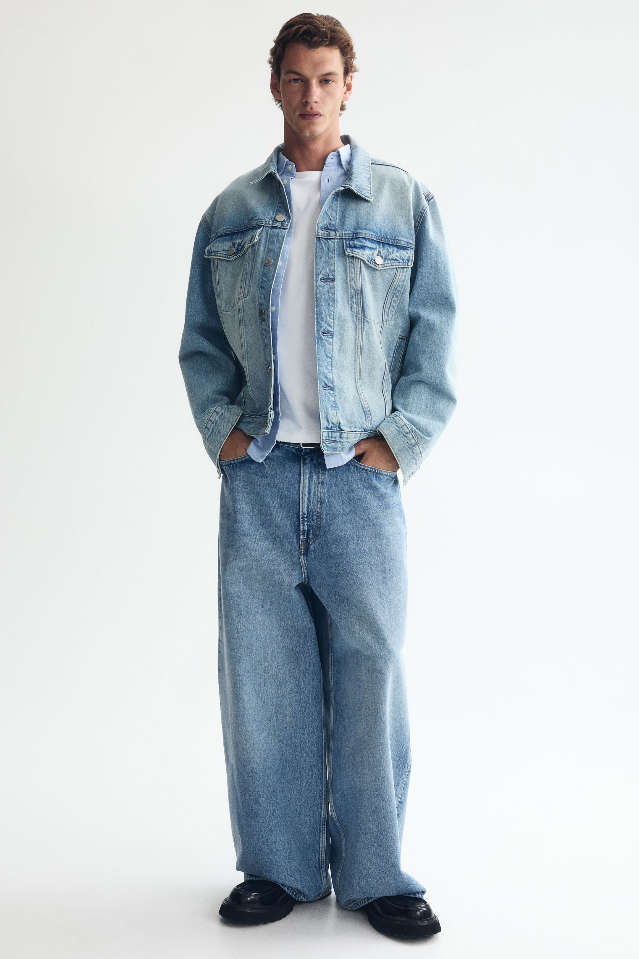 View larger image: Baggy Jeans - Light denim blue - Men | H&M US 1