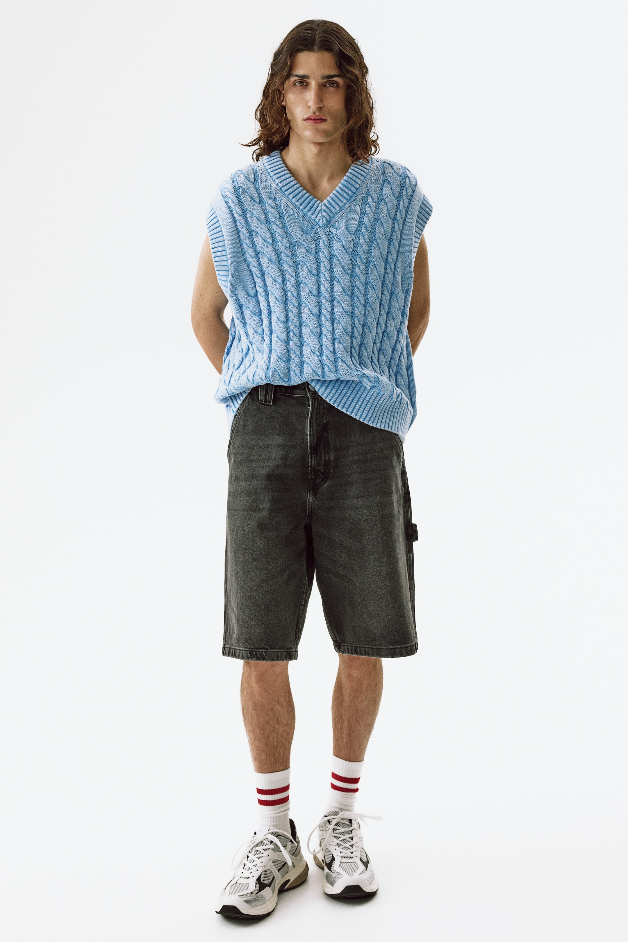 Relaxed-Fit Cotton Sweater Vest