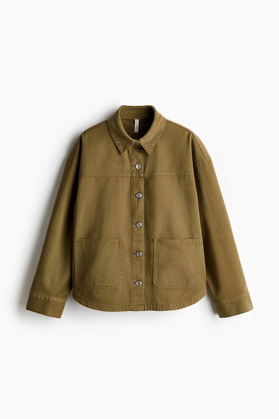 Женские куртки H&M Twill Shacket