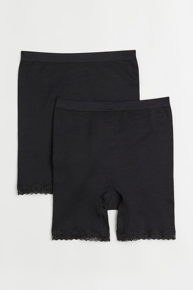 MAMA 2-pack seamless biker shorts - Black - 1