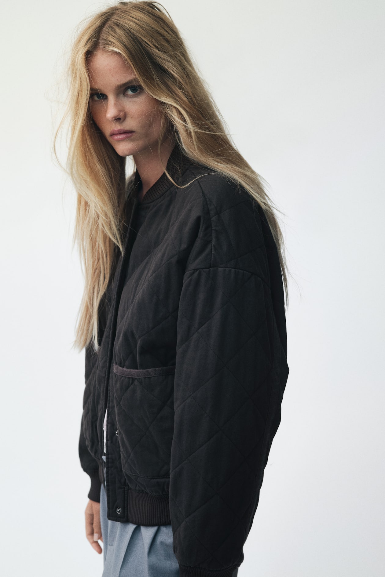 Quilted Bomber Jacket - image 4
