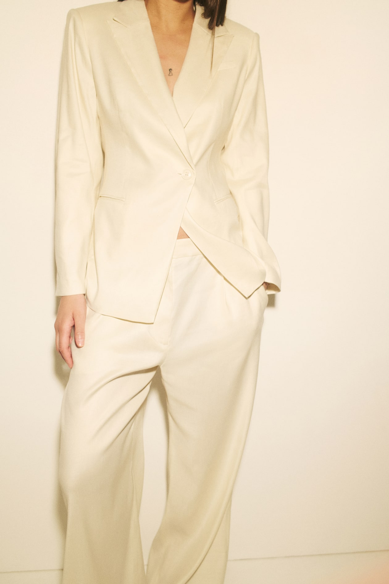 Slim-Fit Linen-Blend Blazer - image 3