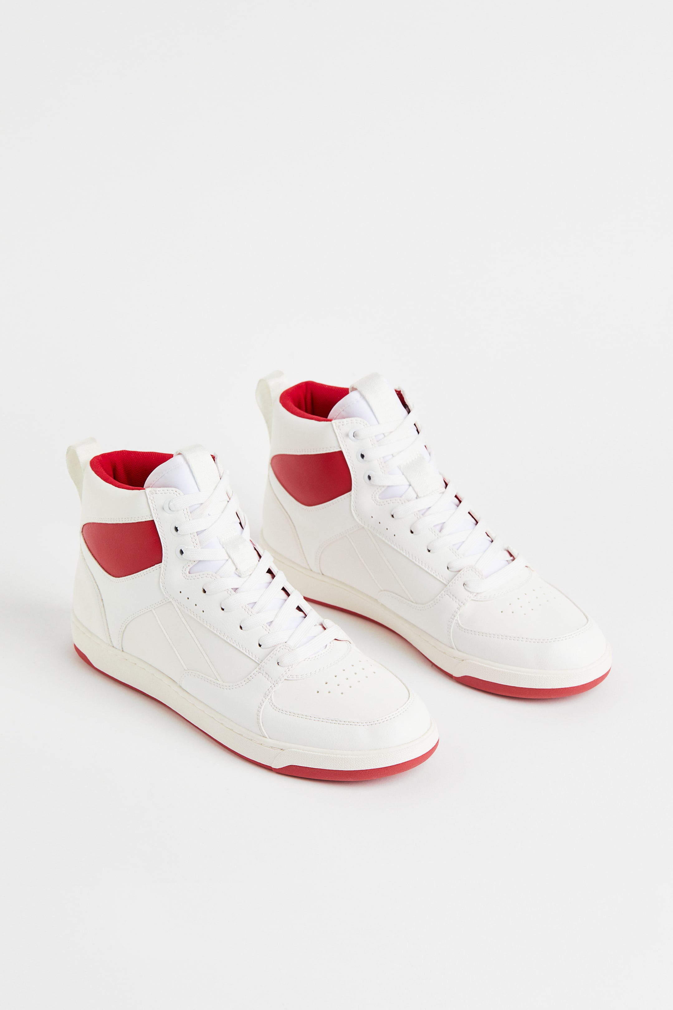 scarpe sneakers alte uomo Via Condotti pelle bianco grigio stella