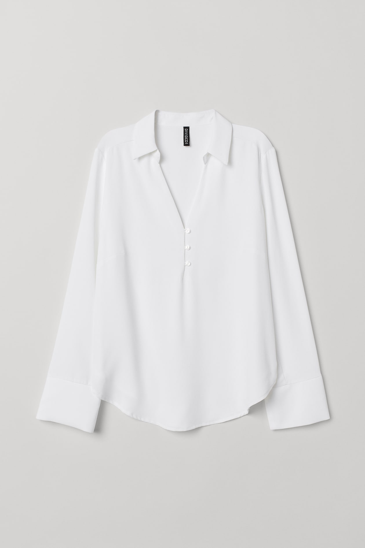 weiße bluse mit v ausschnitt