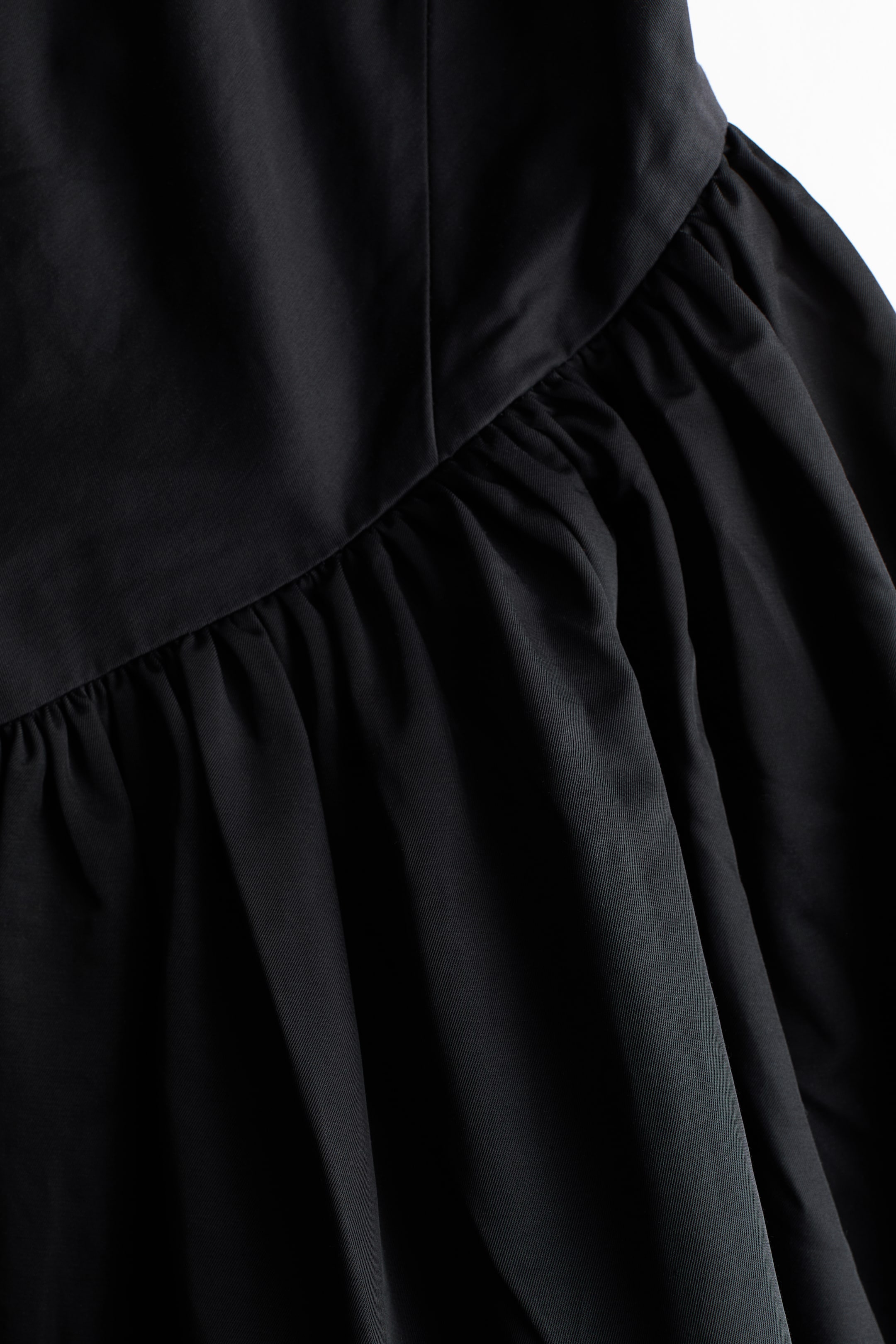 Cowl-Neck Dress with Flared Skirt