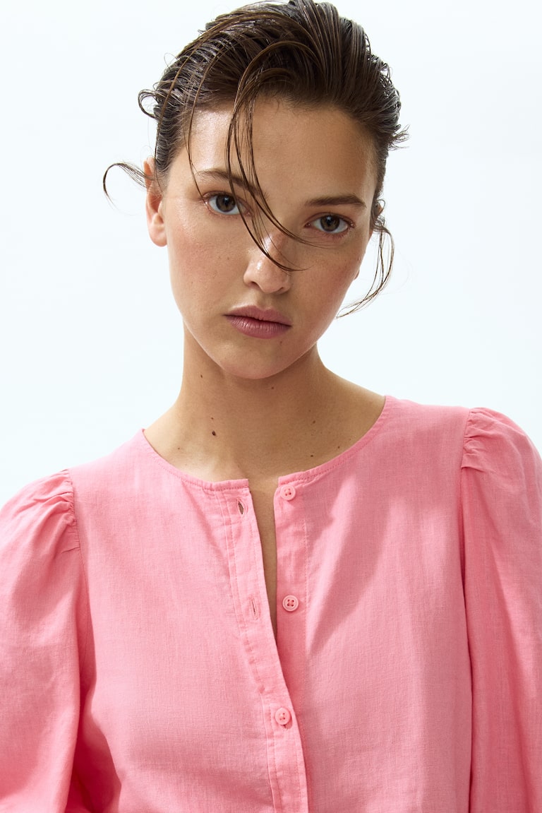Bluza od mešavine lana