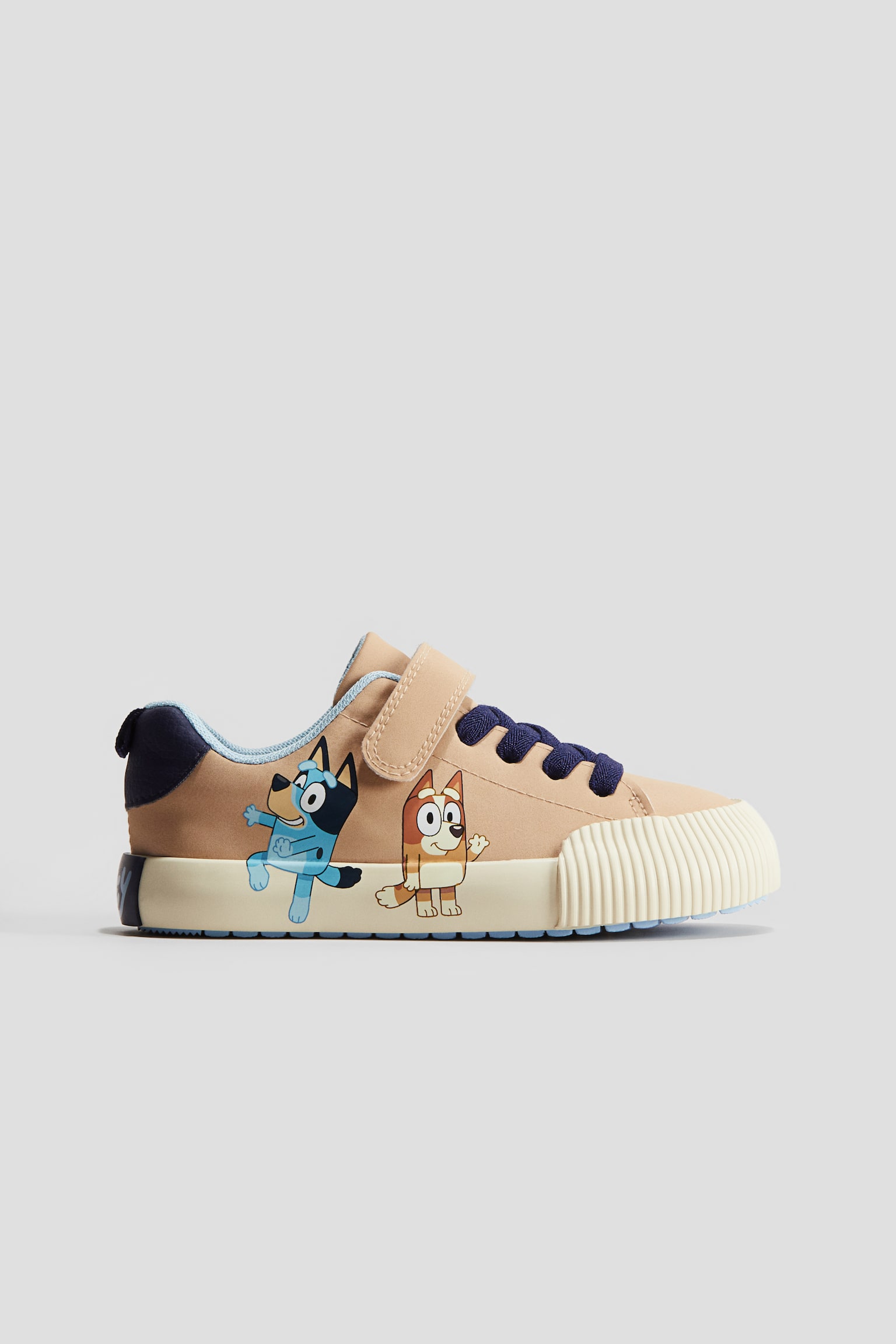 Sneakers med tryck - Beige/Bluey/Mörkgrön/Musse Pigg - 1