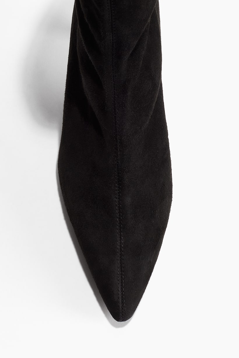 Botas de Gamuza Original para Mujer en Punta Recortada