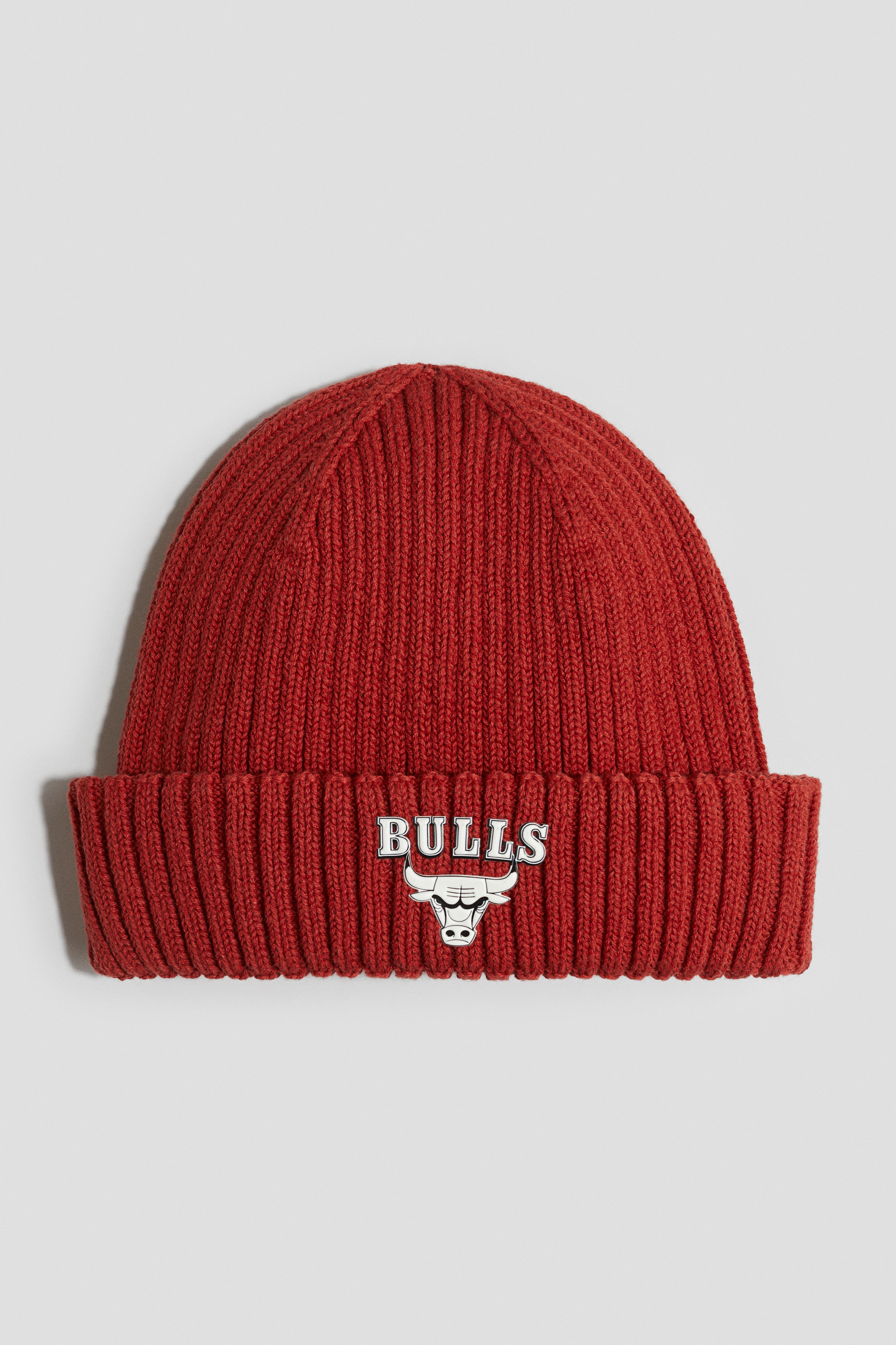 Garçon - Bonnet en maille côtelée avec motif Rouge/Chicago Bulls - Size: 92/116  - H&M