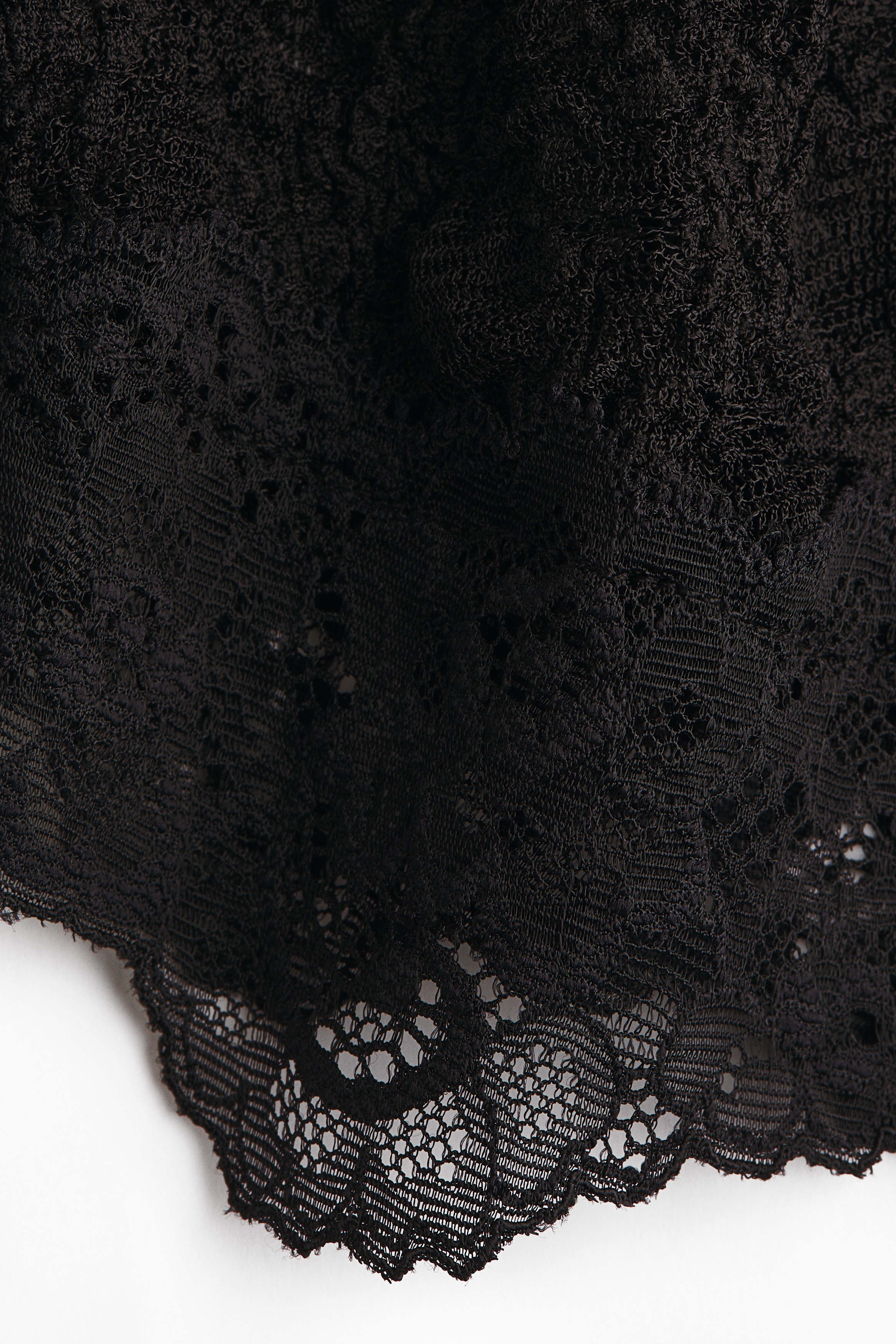 Lace-trimmed strappy top