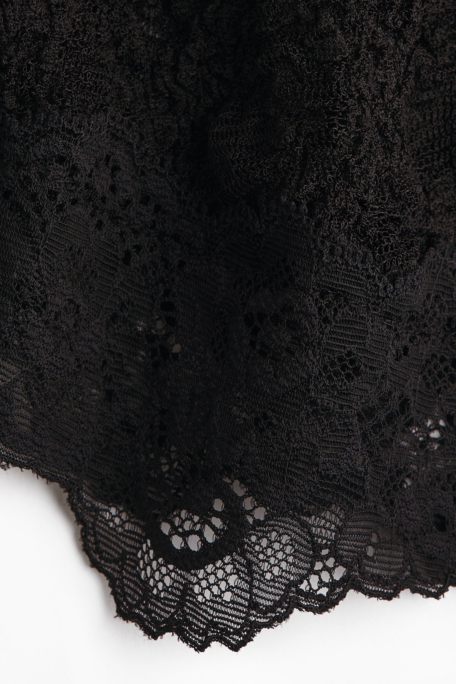 Trägertop mit Spitze - Schwarz/Beige - 5