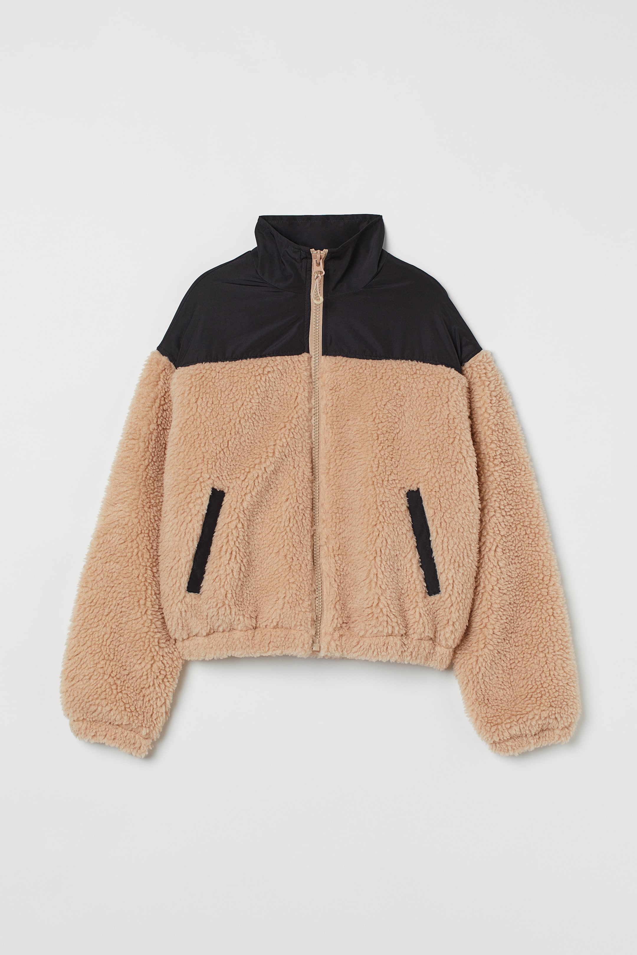 H&m Veste En Tissu Peluche Homme Veste Doublée Peluche