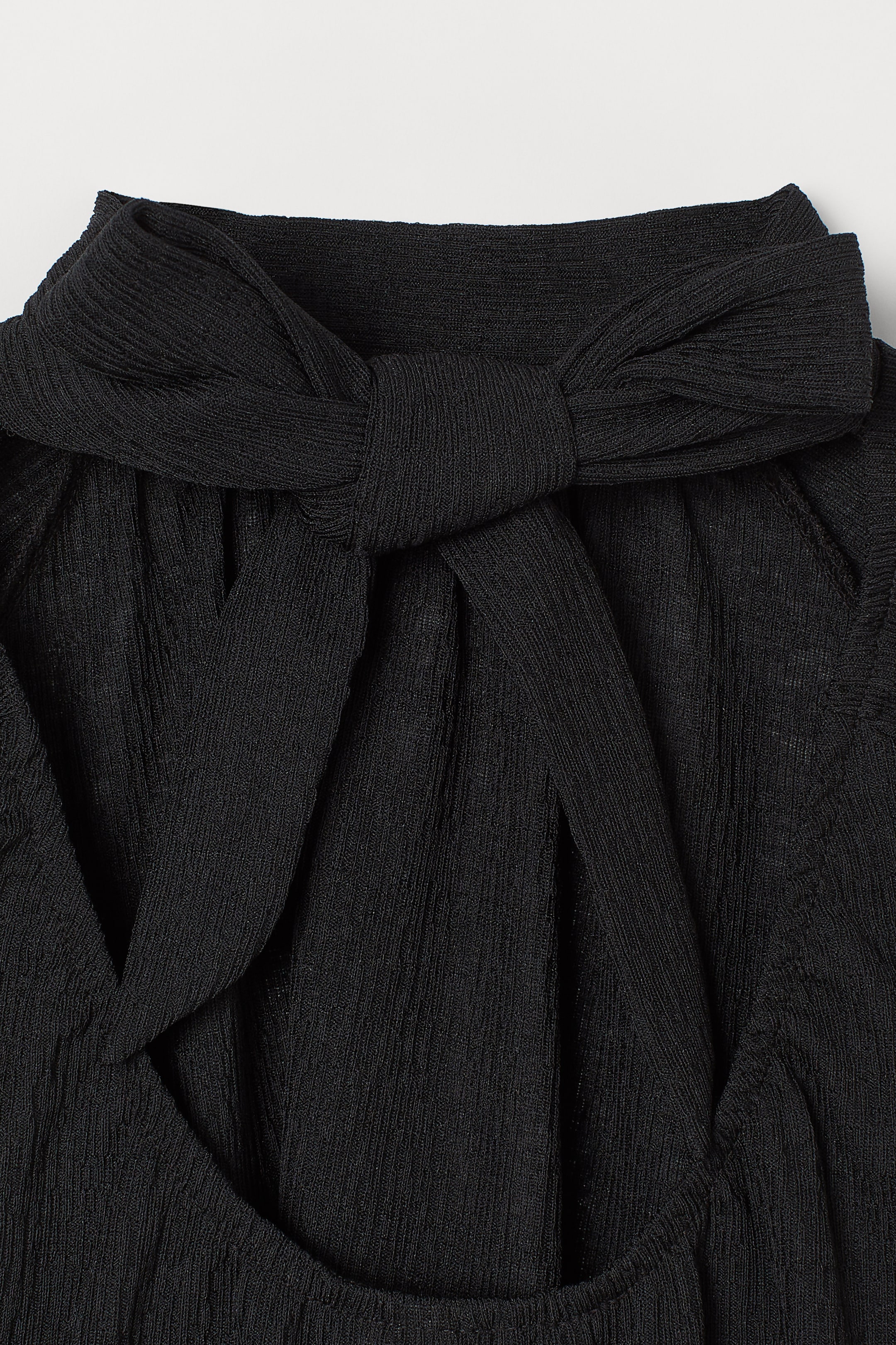 Grösseres Bild ansehen: Bluse mit Bindekragen - Schwarz - DAMEN | H&M CH 3