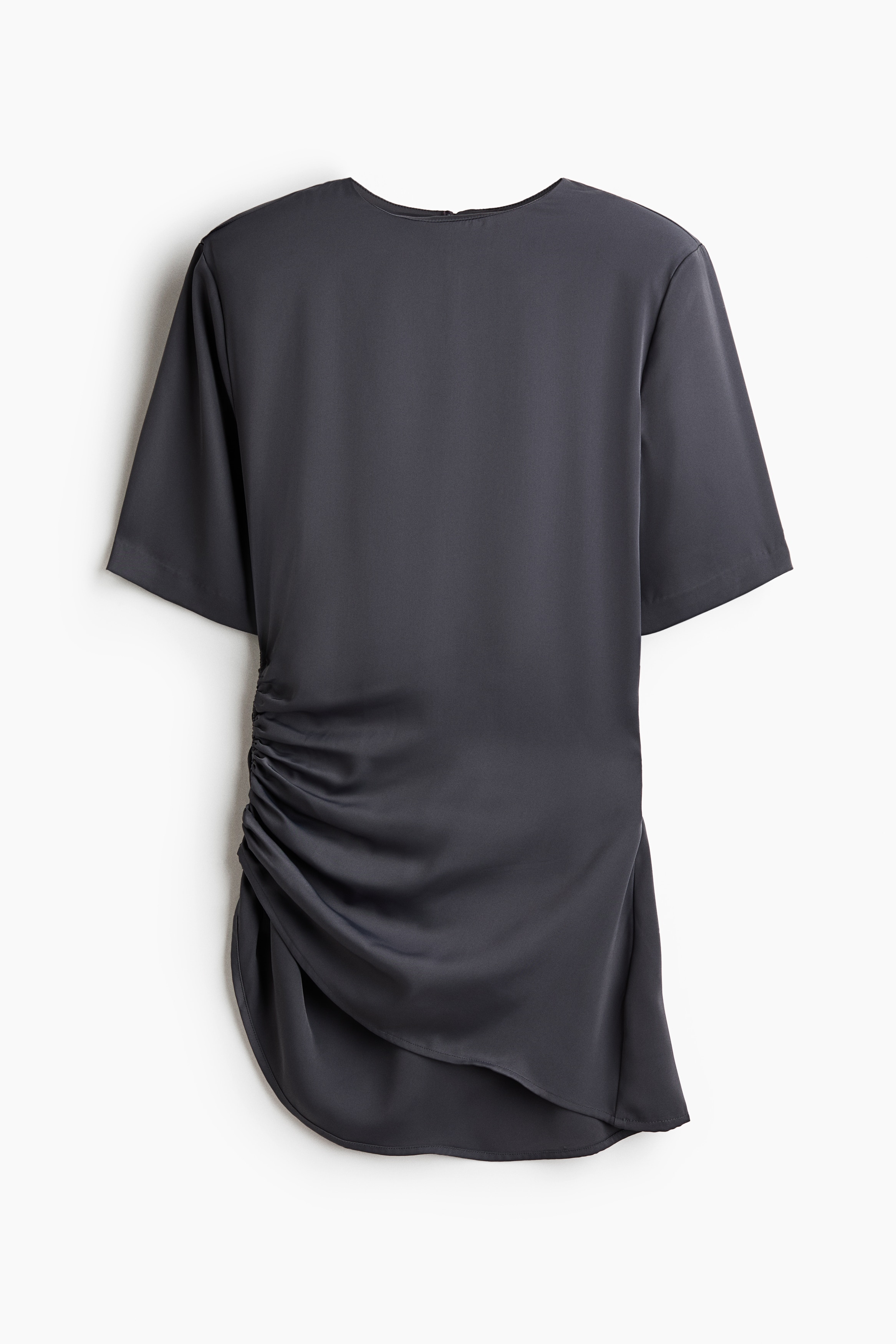 Draperet top i satin