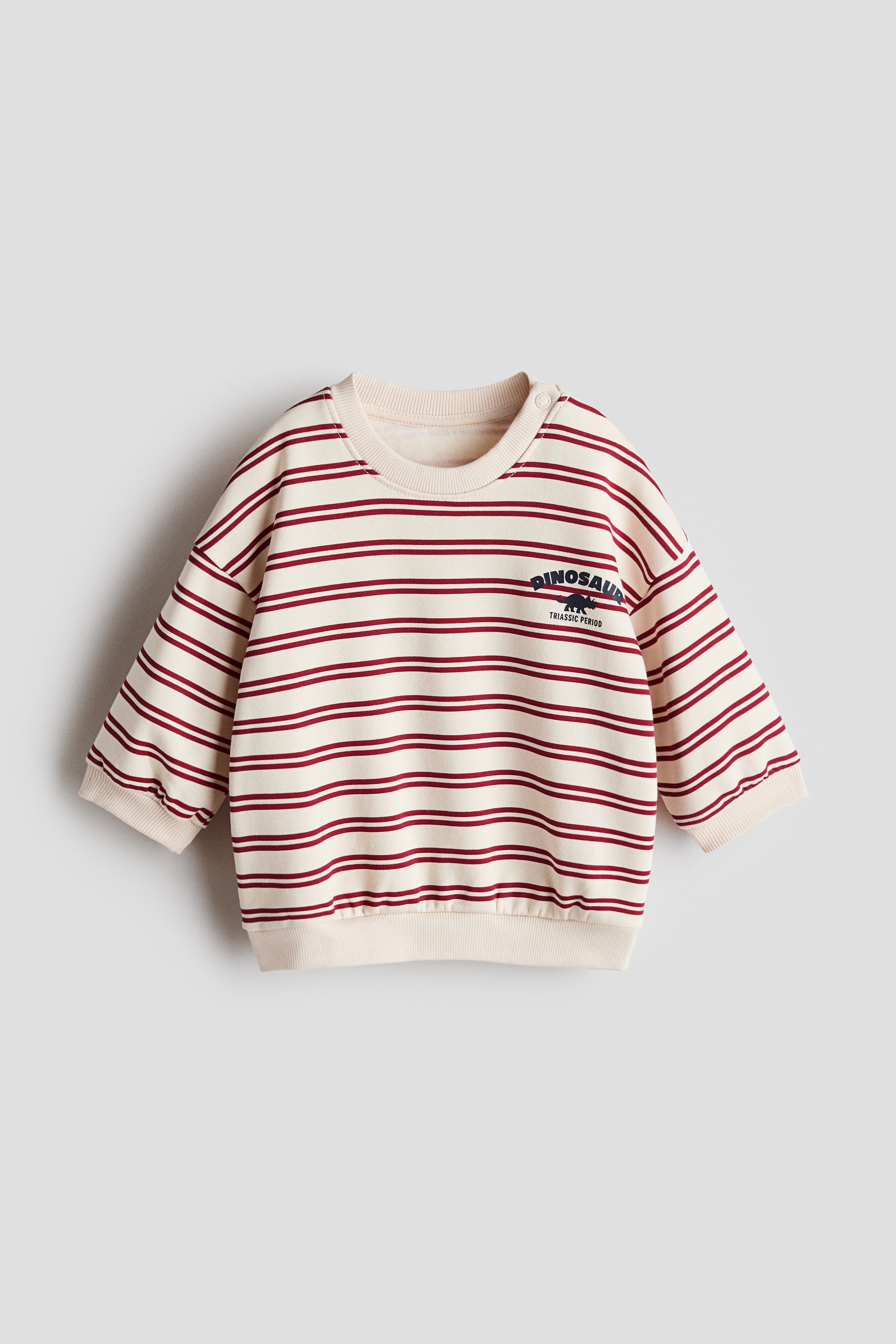 Sweater met print - Lichtbeige/dino/Groen/Boston/Roomwit/auto's/Lichtblauw/walvissen/Lichtgrijs/dino's/Lichtgroen/dino/Lichtbruin/1975