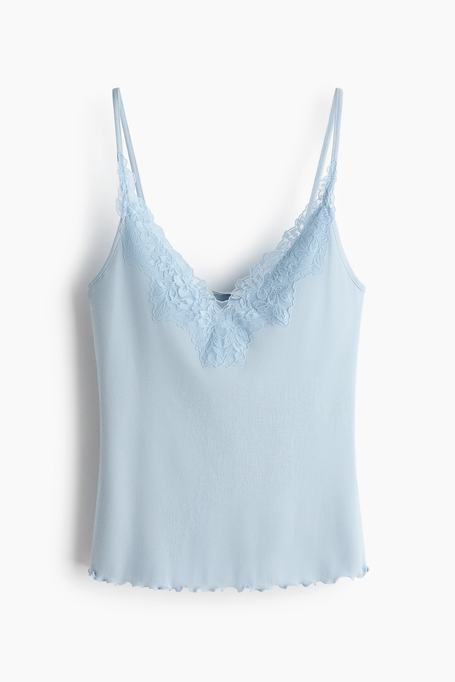 Lace-trimmed strappy top - 2
