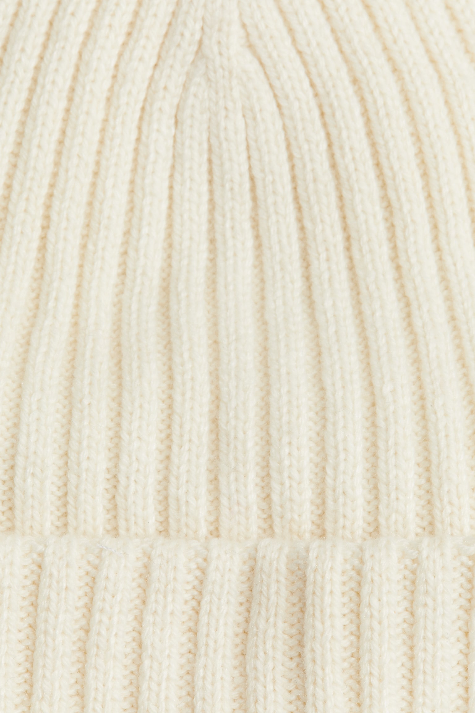 Rib-knit beanie - Cream/Black/Beige marl/Light grey marl - 3