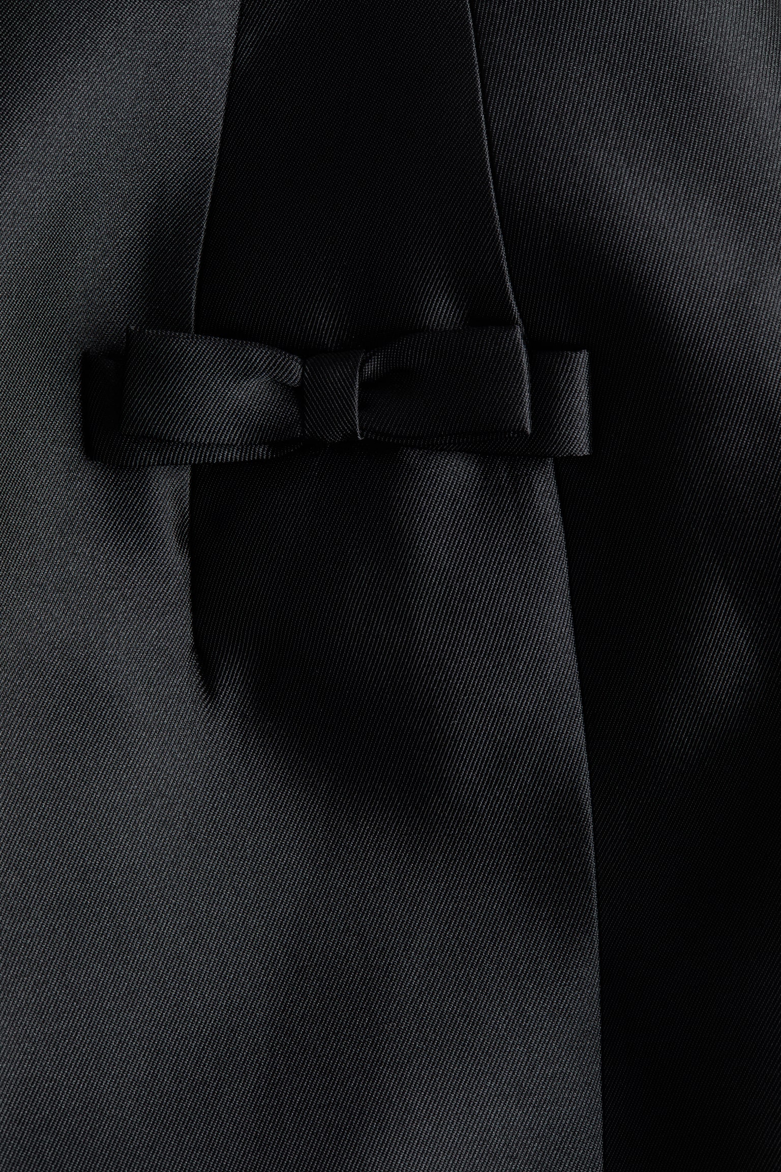 Hourglass twill dress - Black - 5