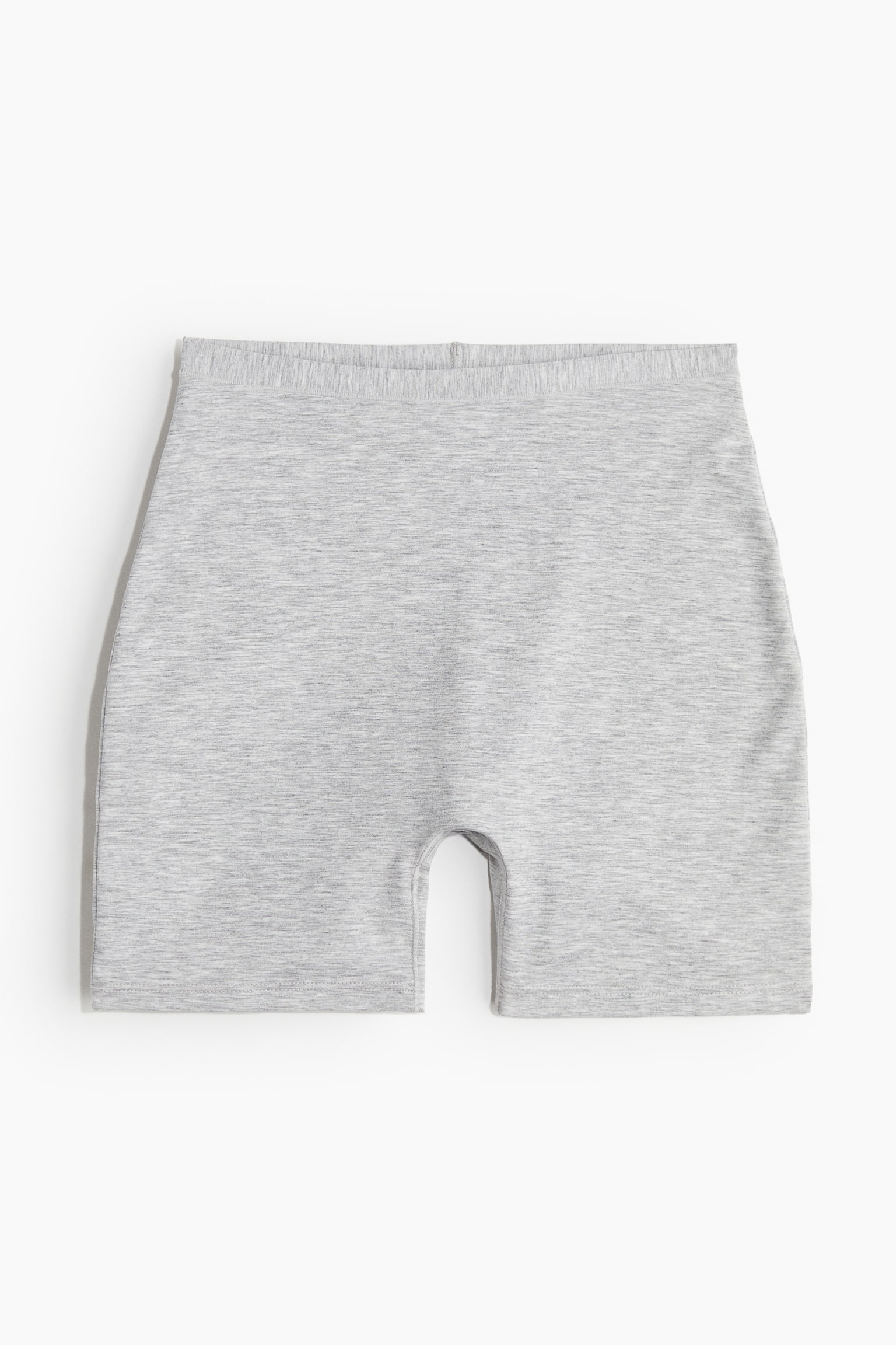 Light Shape Cotton Bike Shorts - Light grey marle - 1