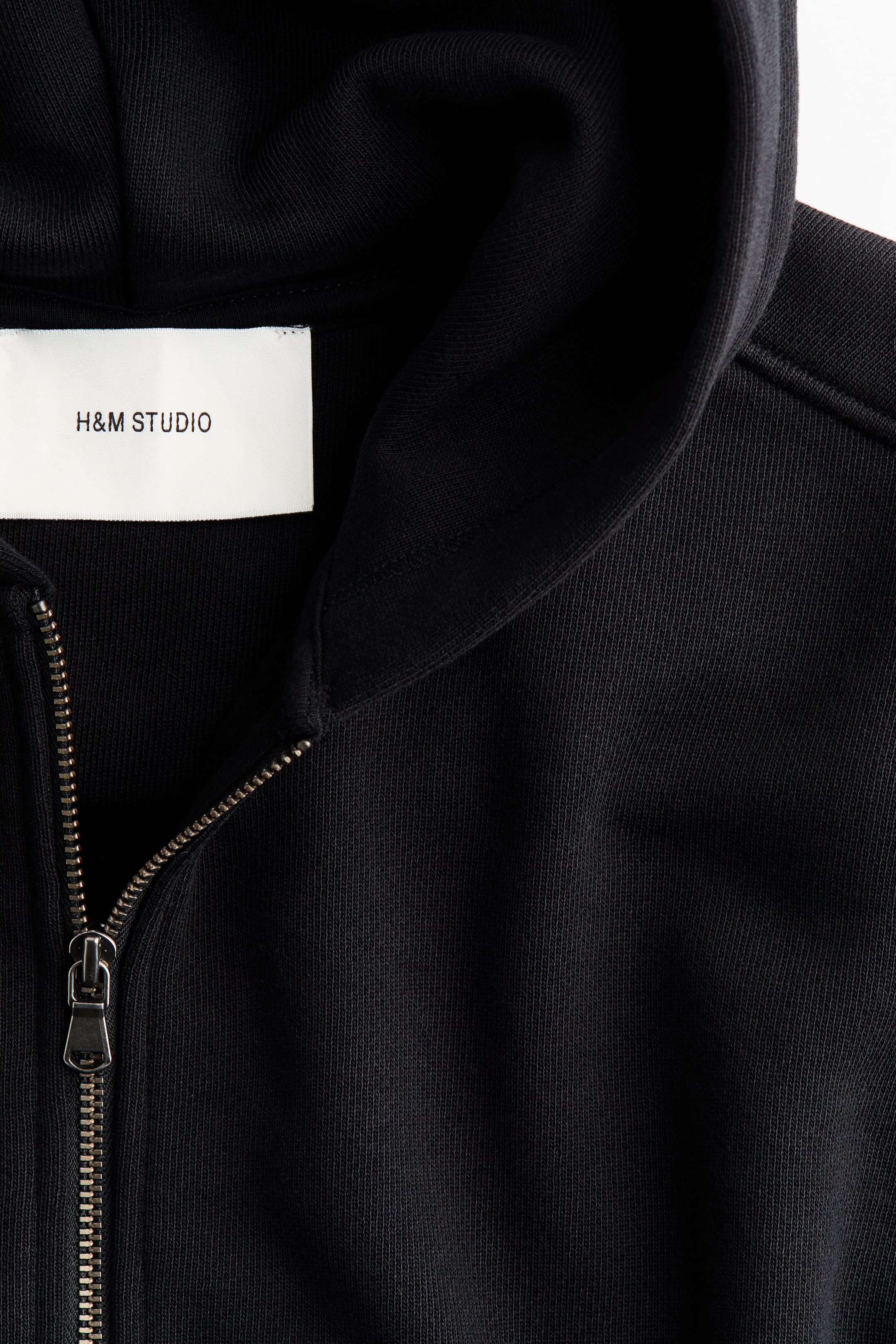 Hooded Cotton Sweatshirt Jacket