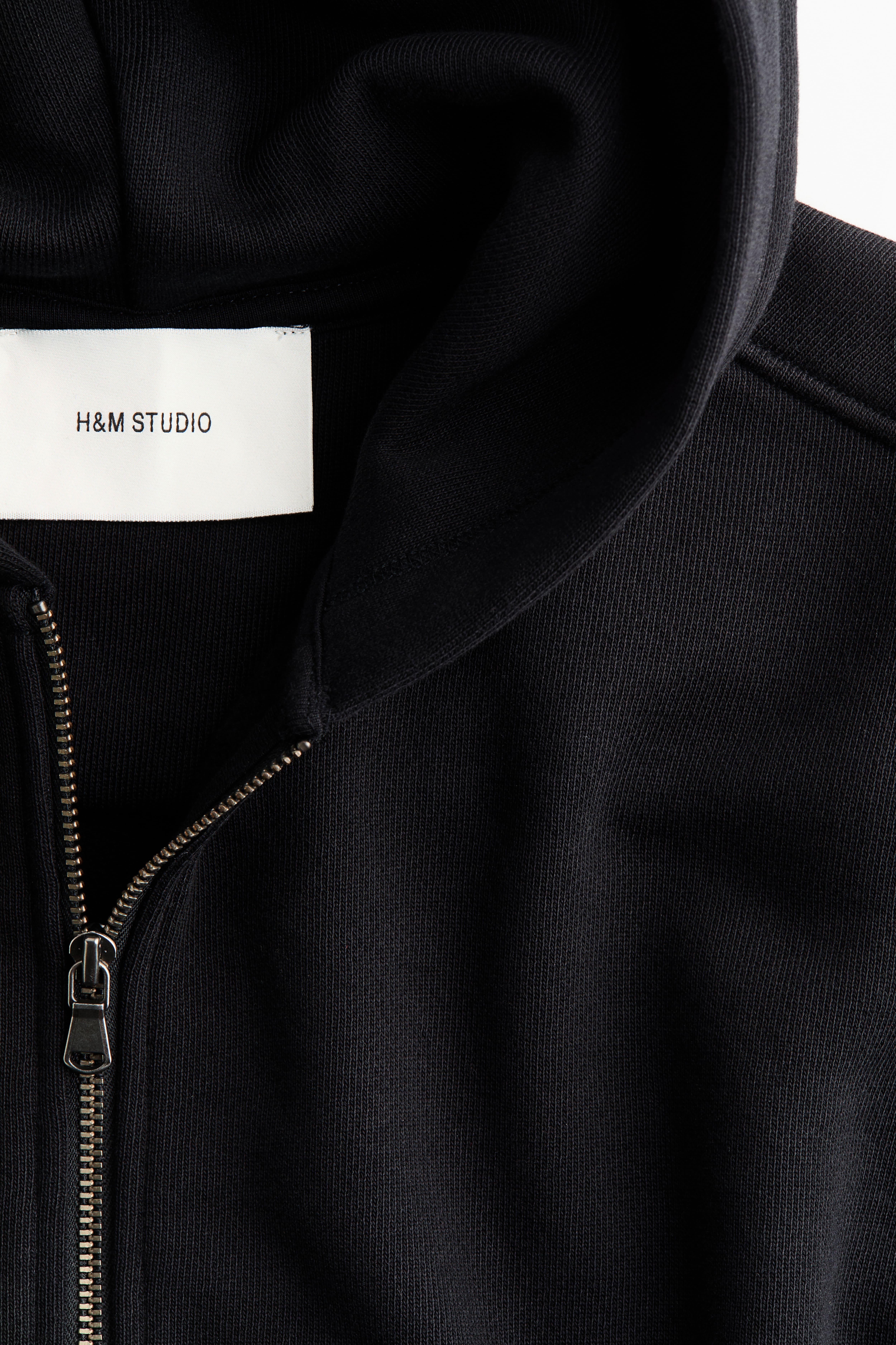 Hooded Cotton Sweatshirt Jacket