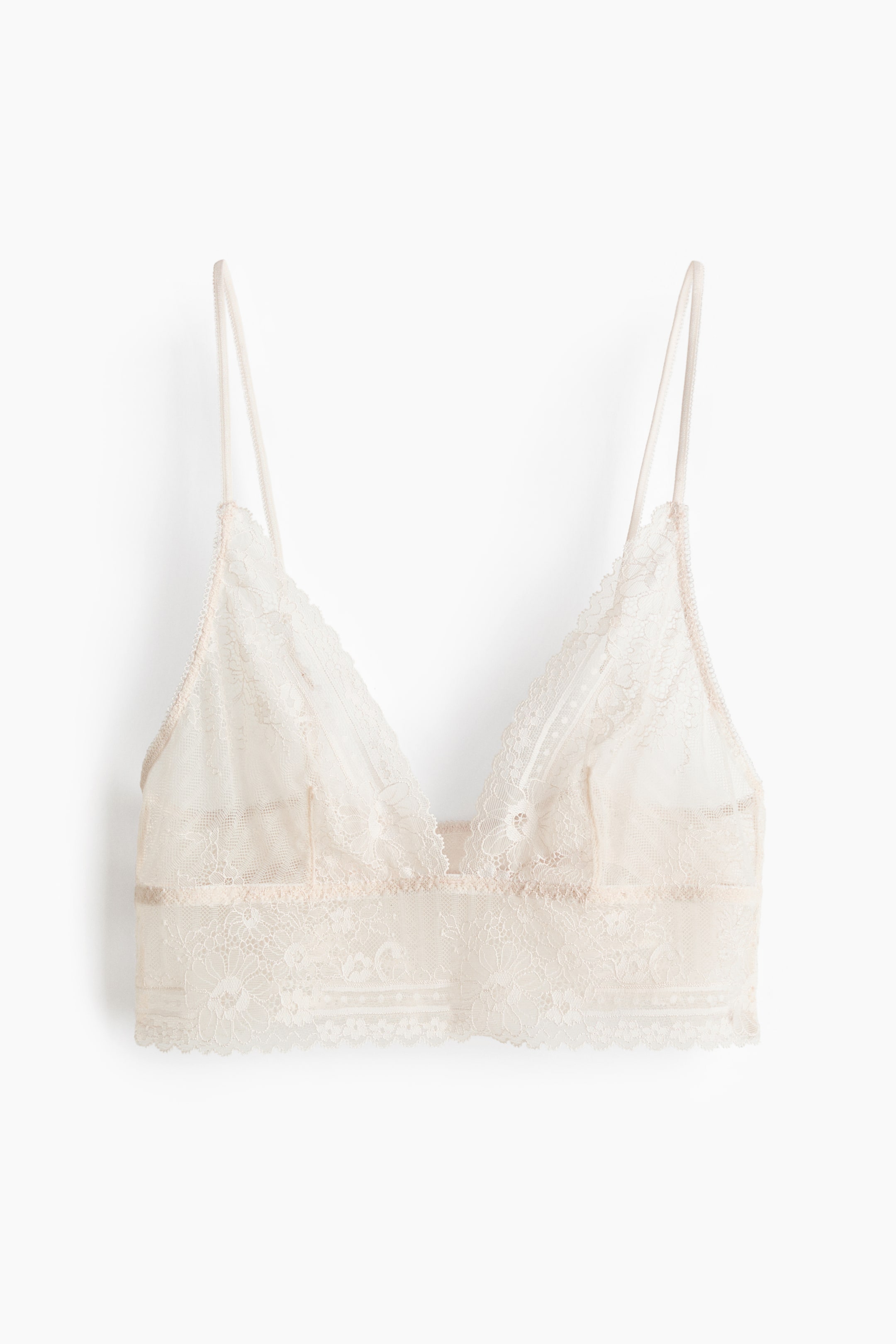 Prikaži veću sliku: Meki čipkani grudnjak - Bledobež - Ladies | H&M RS 5