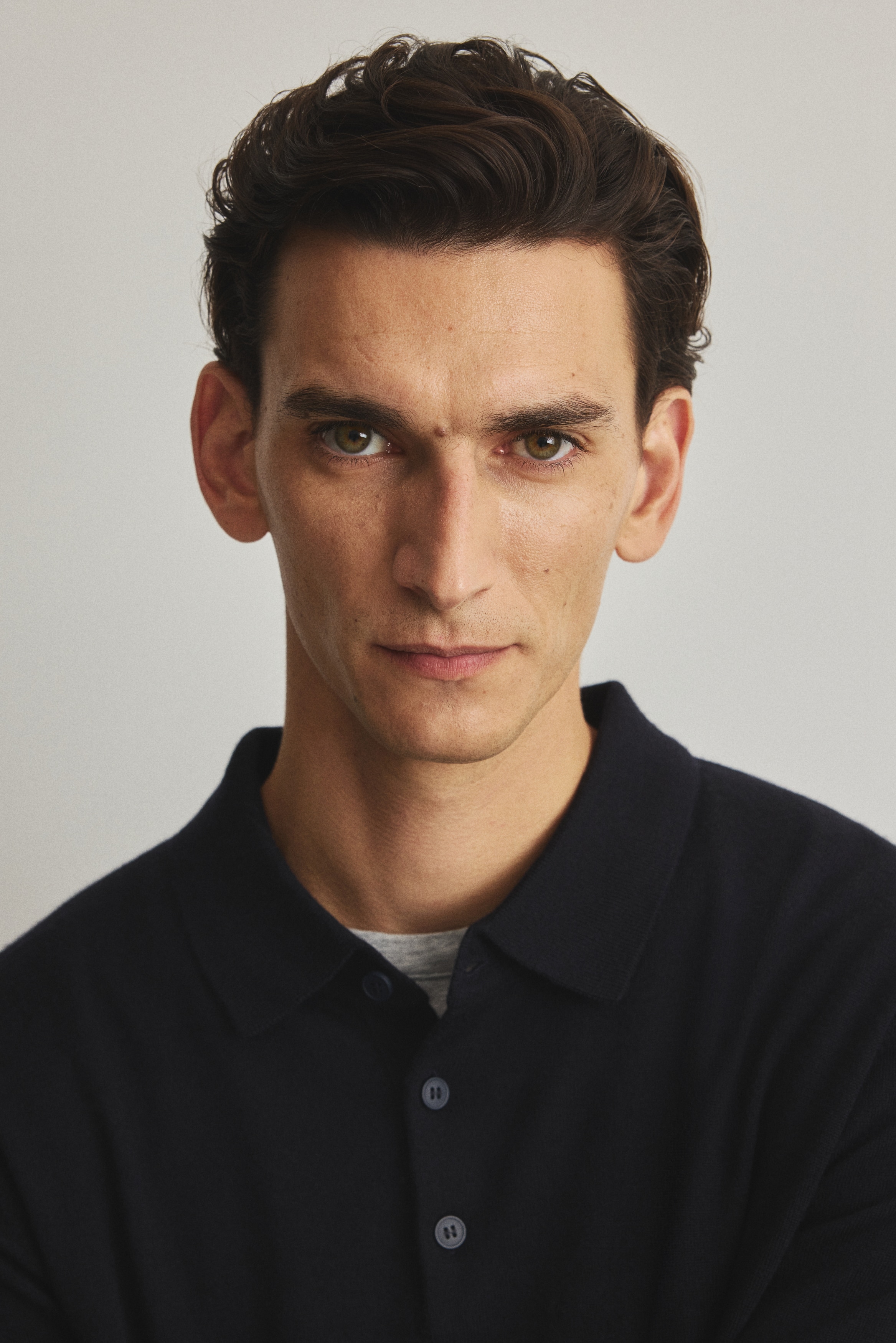 Regular Fit Merino wool polo shirt