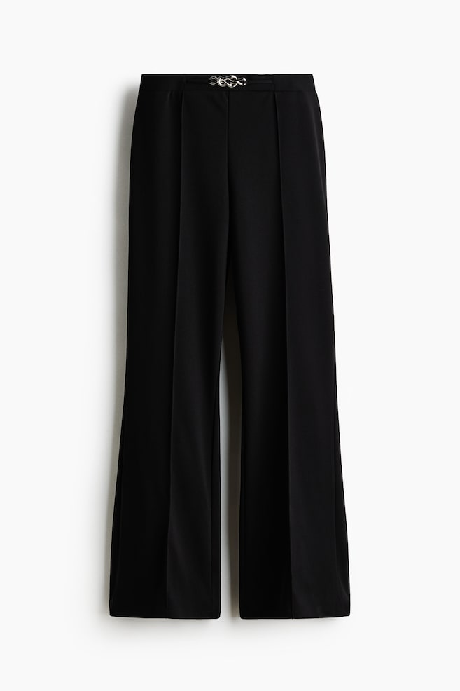 Bootcut Ponte di Roma trousers - Black/Dark brown/Cream - 1