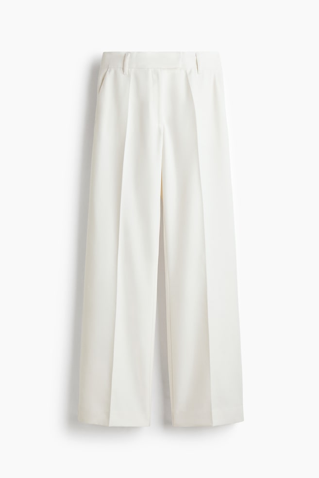 Tailored bootcut trousers - White - 1