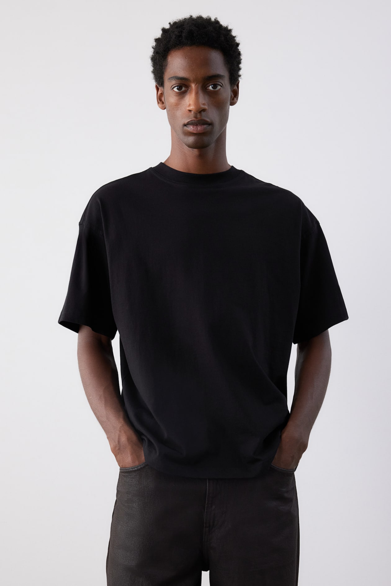 Oversized Fit T-shirt Black Men H&M GB
